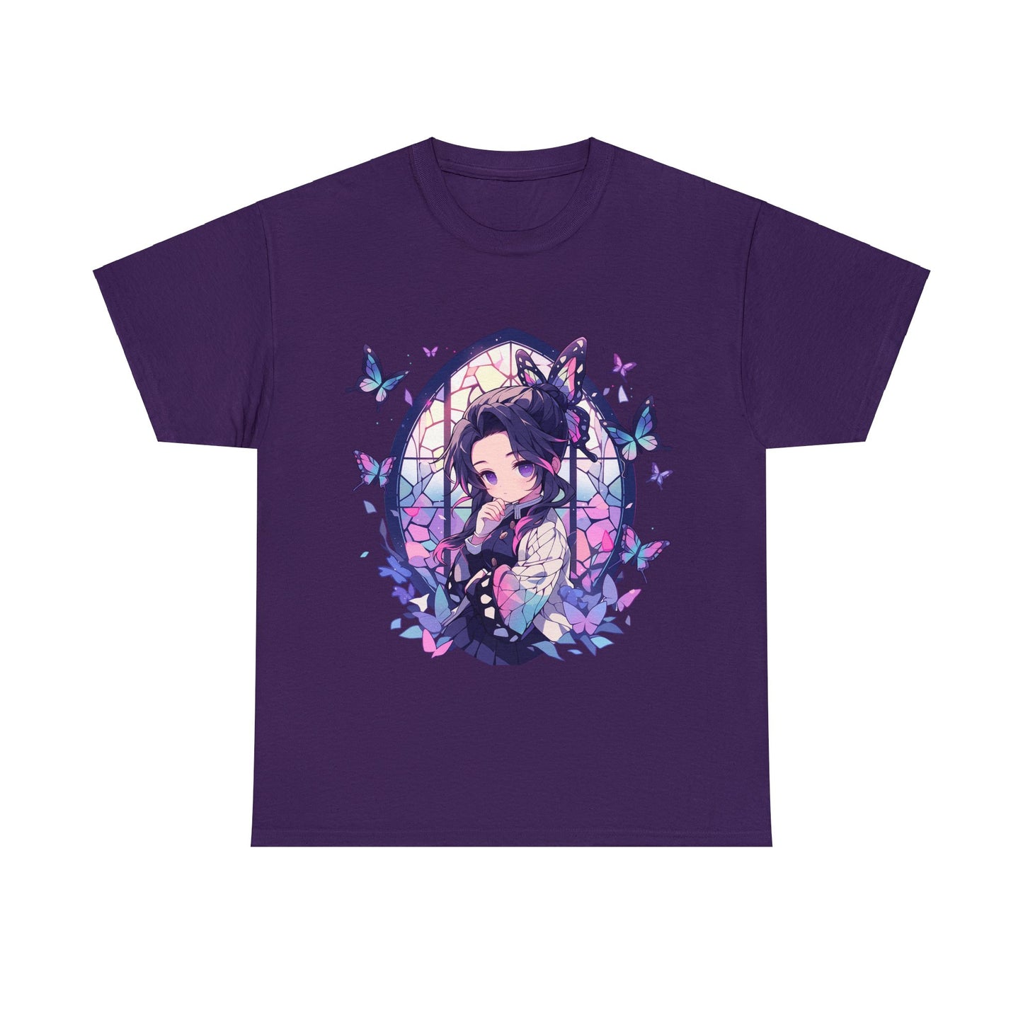 Demon Slayer - Stained Glass Shinobu Kocho Series Unisex Heavy Cotton Tee
