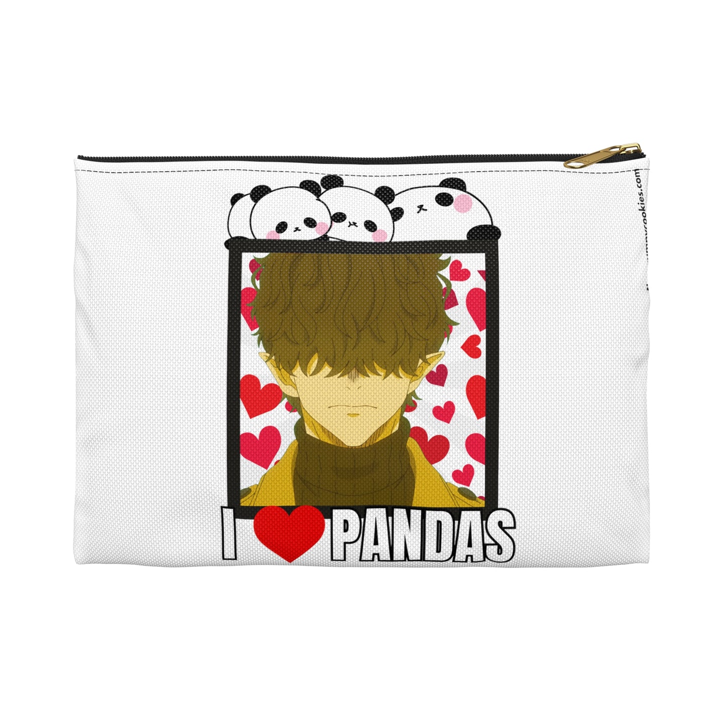 Mr. Villain's Day Off - I Love Pandas Accessory Pouch