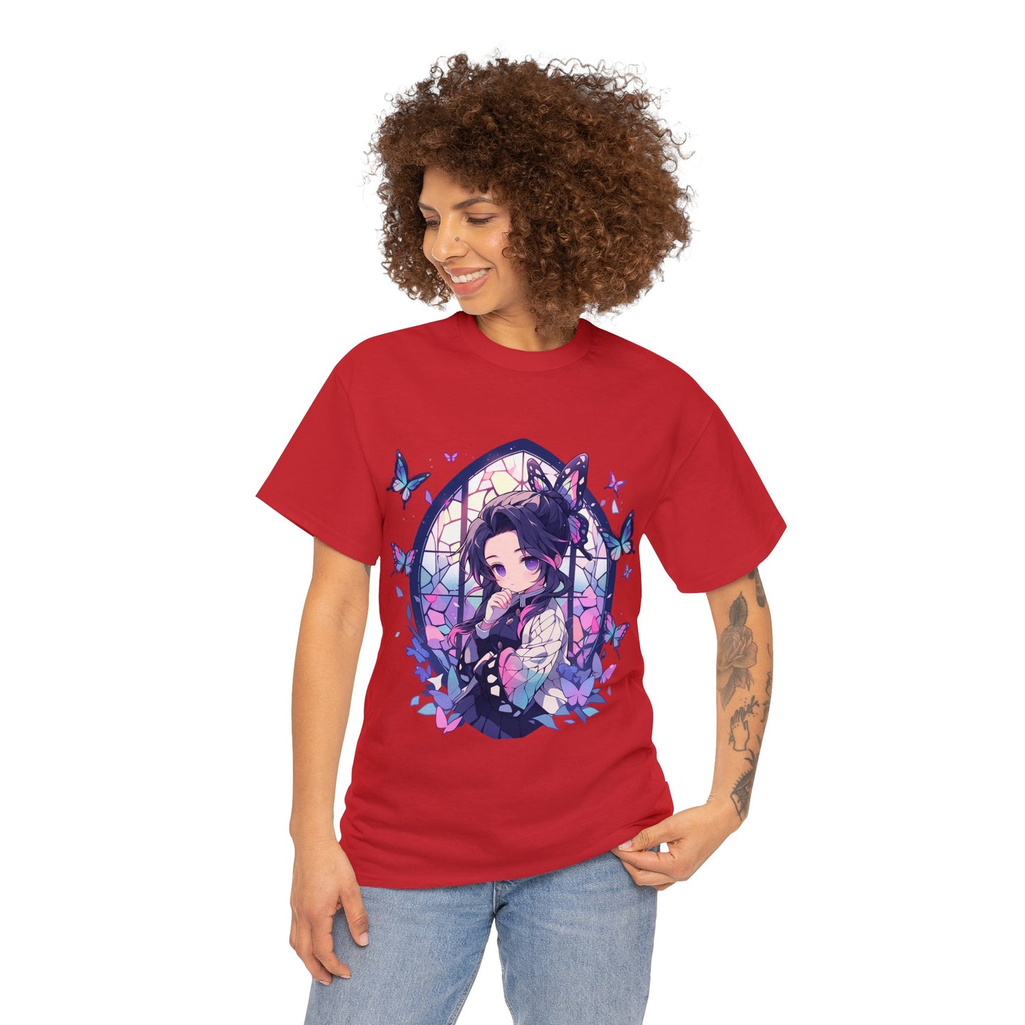 Demon Slayer - Stained Glass Shinobu Kocho Series Unisex Heavy Cotton Tee
