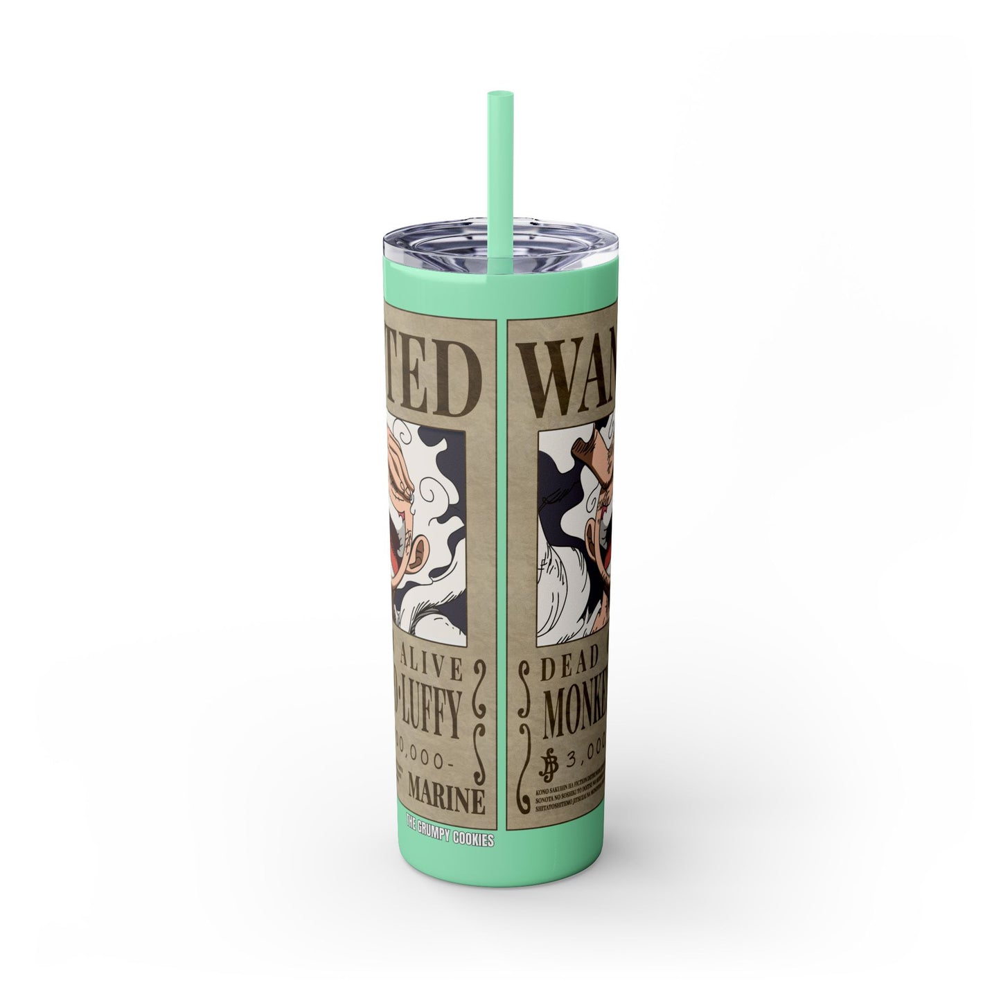 One Piece - Luffy Fifth Gear Skinny Tumbler with Straw, 20oz