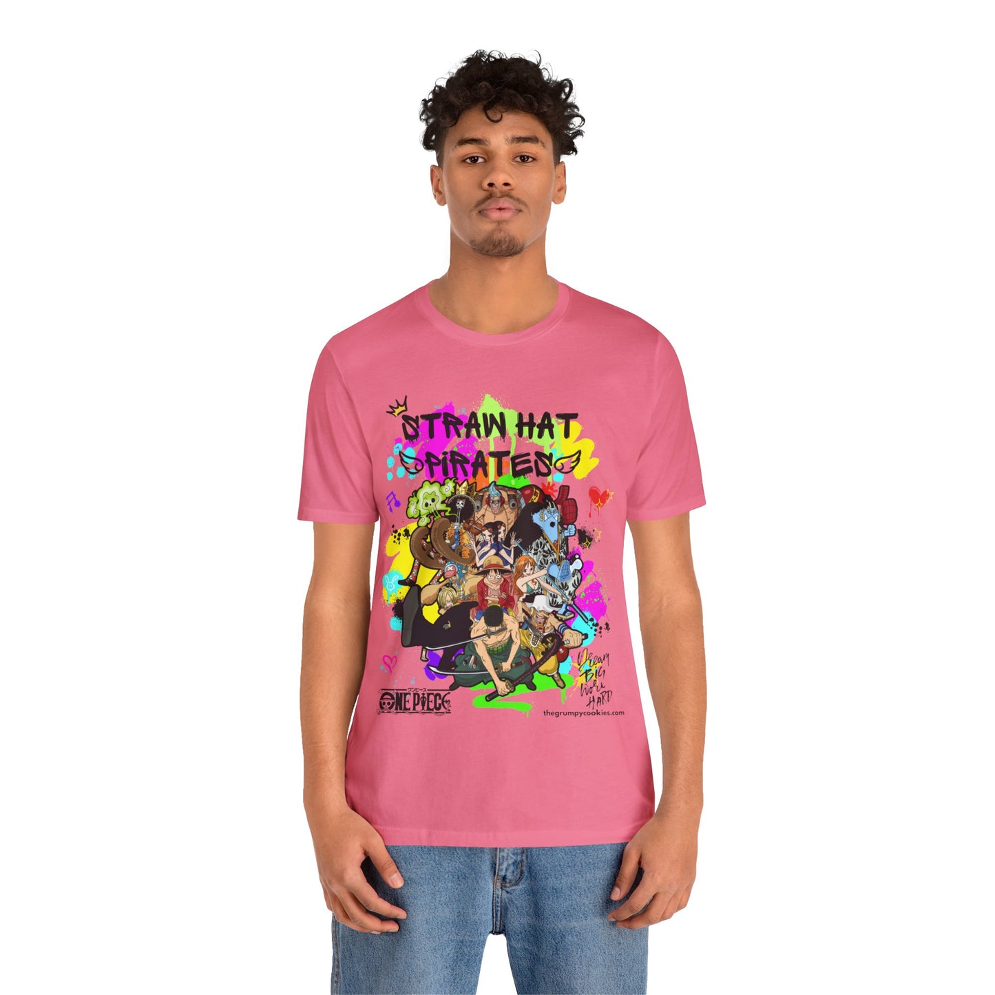 One Piece - Graffiti Straw Hats Unisex Jersey Short Sleeve Tee