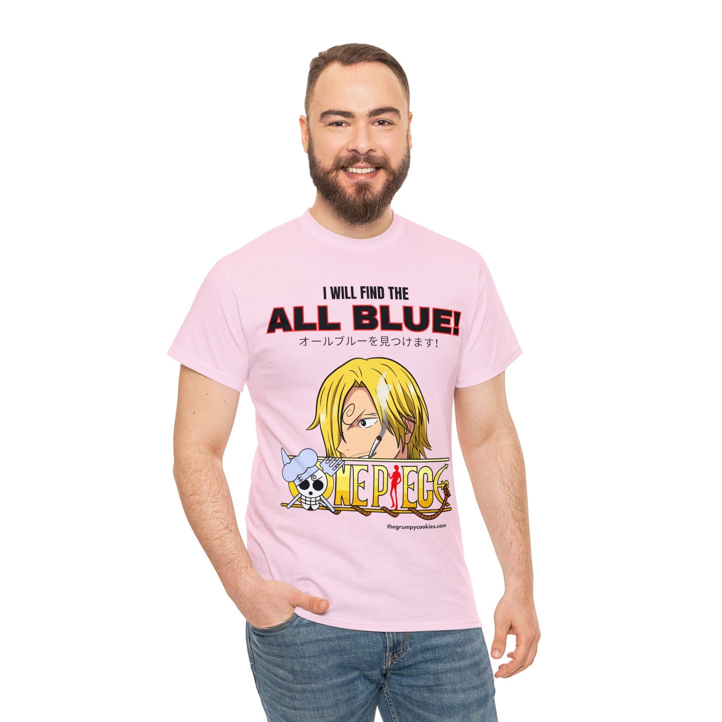 One Piece - Find the All Blue Unisex Heavy Cotton Tee