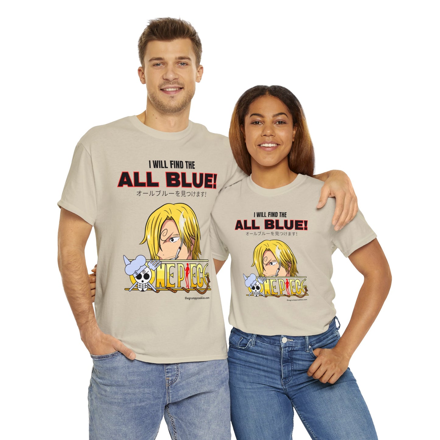 One Piece - Find the All Blue Unisex Heavy Cotton Tee