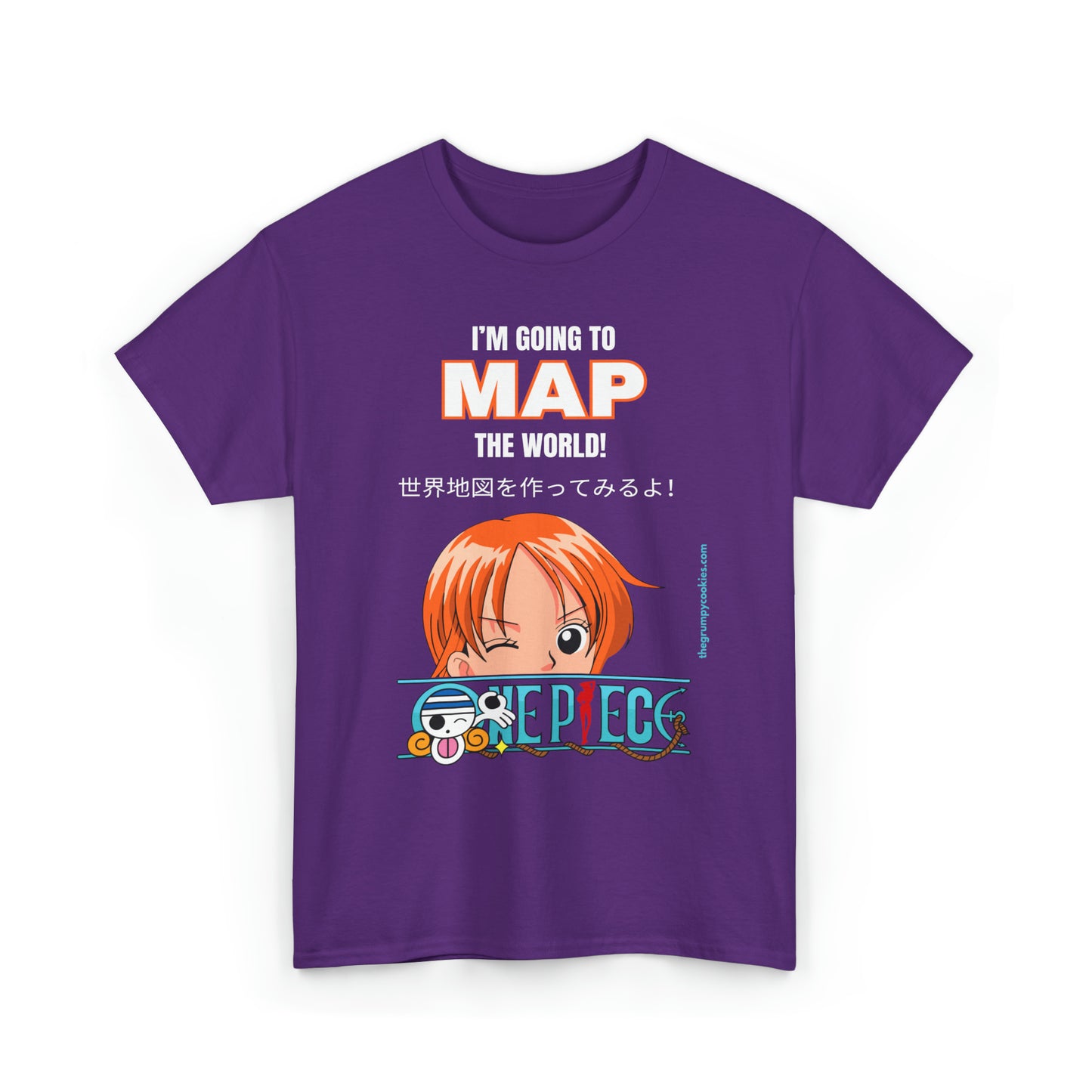 One Piece - Map the World Unisex Heavy Cotton Tee