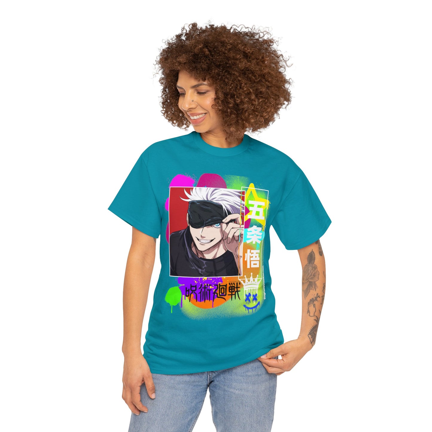 Jujutsu Kaisen - Peekaboo Gojo Unisex Heavy Cotton Tee