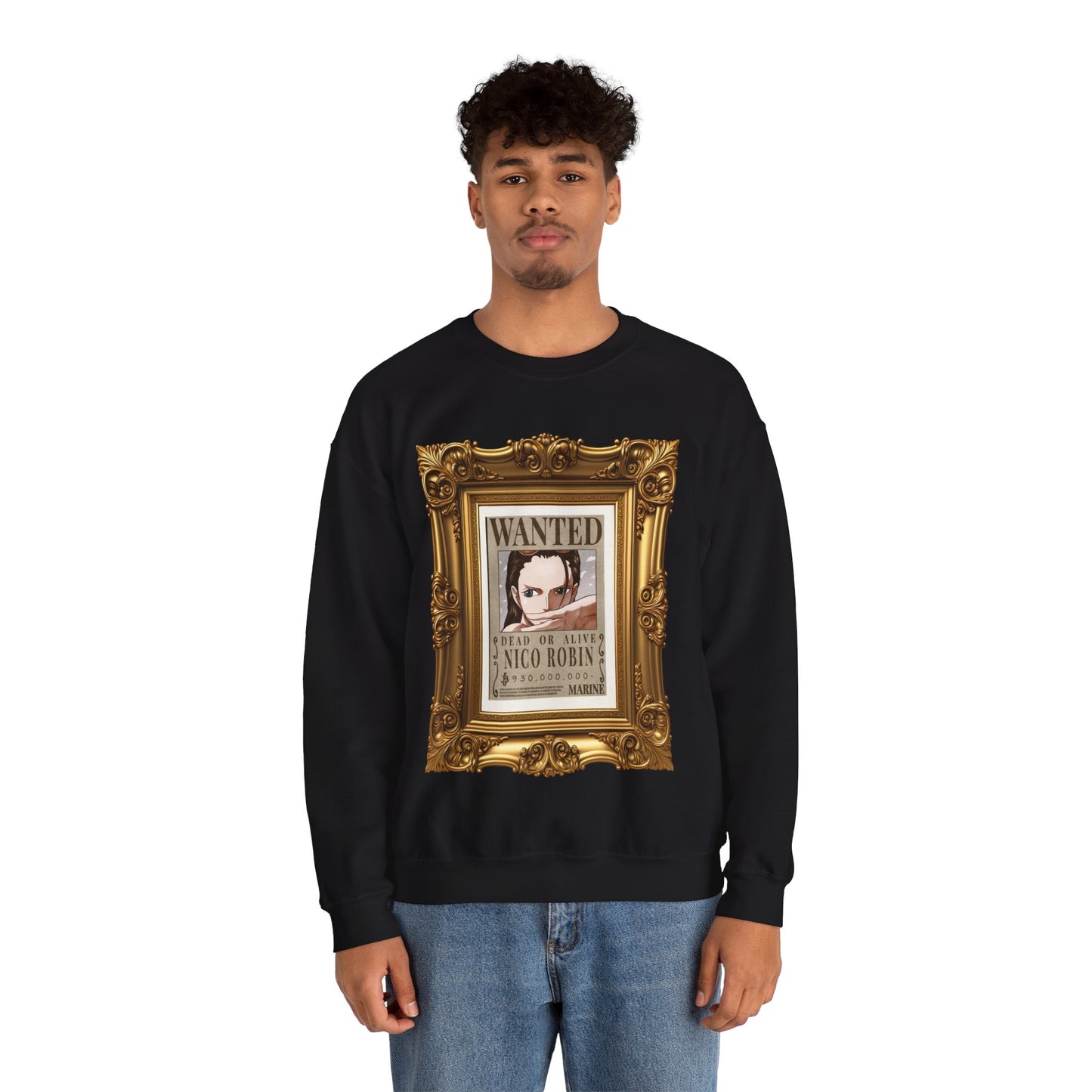 One Piece - Fine Art Robin Unisex Heavy Blend™ Crewneck Sweatshirt