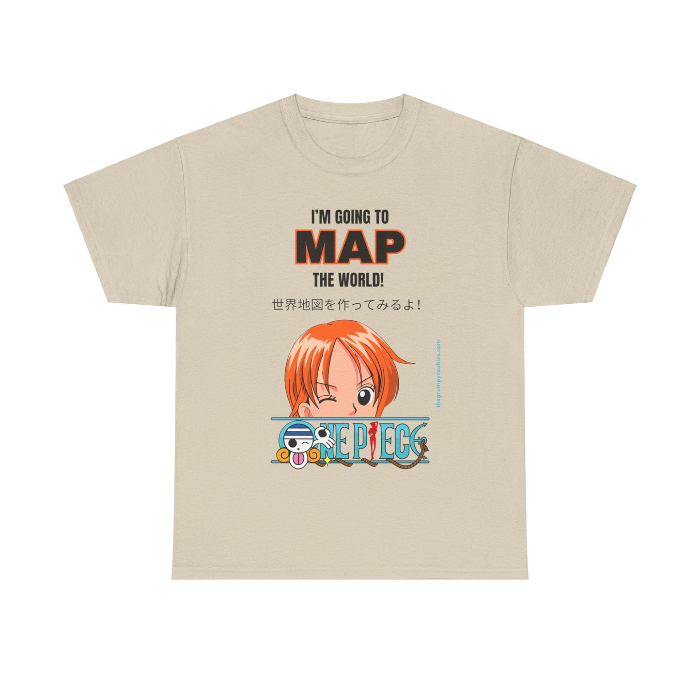 One Piece - Map the World Unisex Heavy Cotton Tee