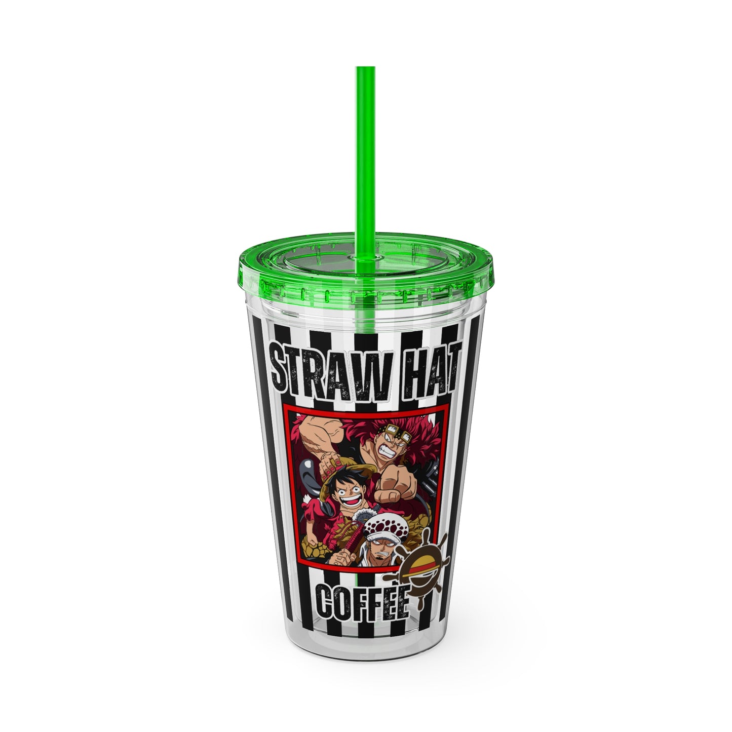 Straw Hat Coffee - The Worst Generation Sunsplash Tumbler with Straw, 16oz