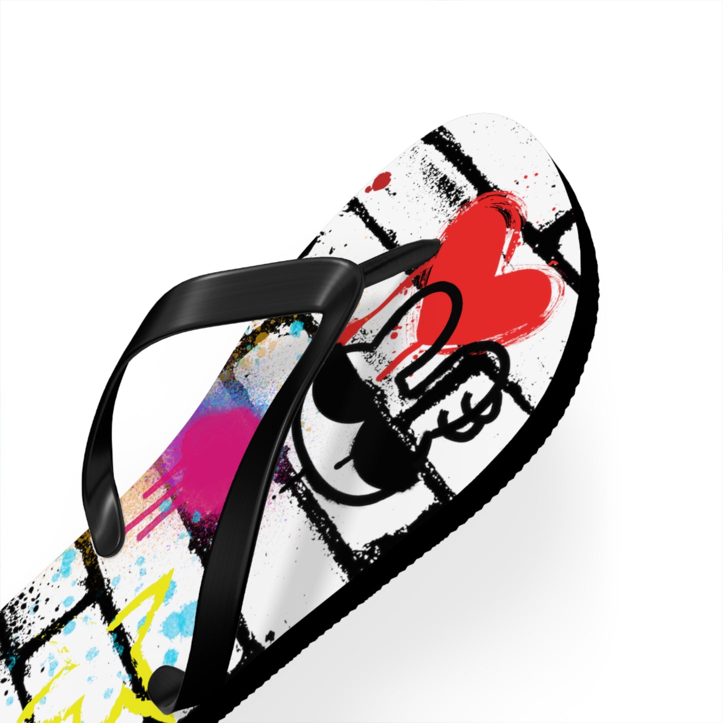 The Grumpy Cookies - Graffiti Unisex Flip Flops