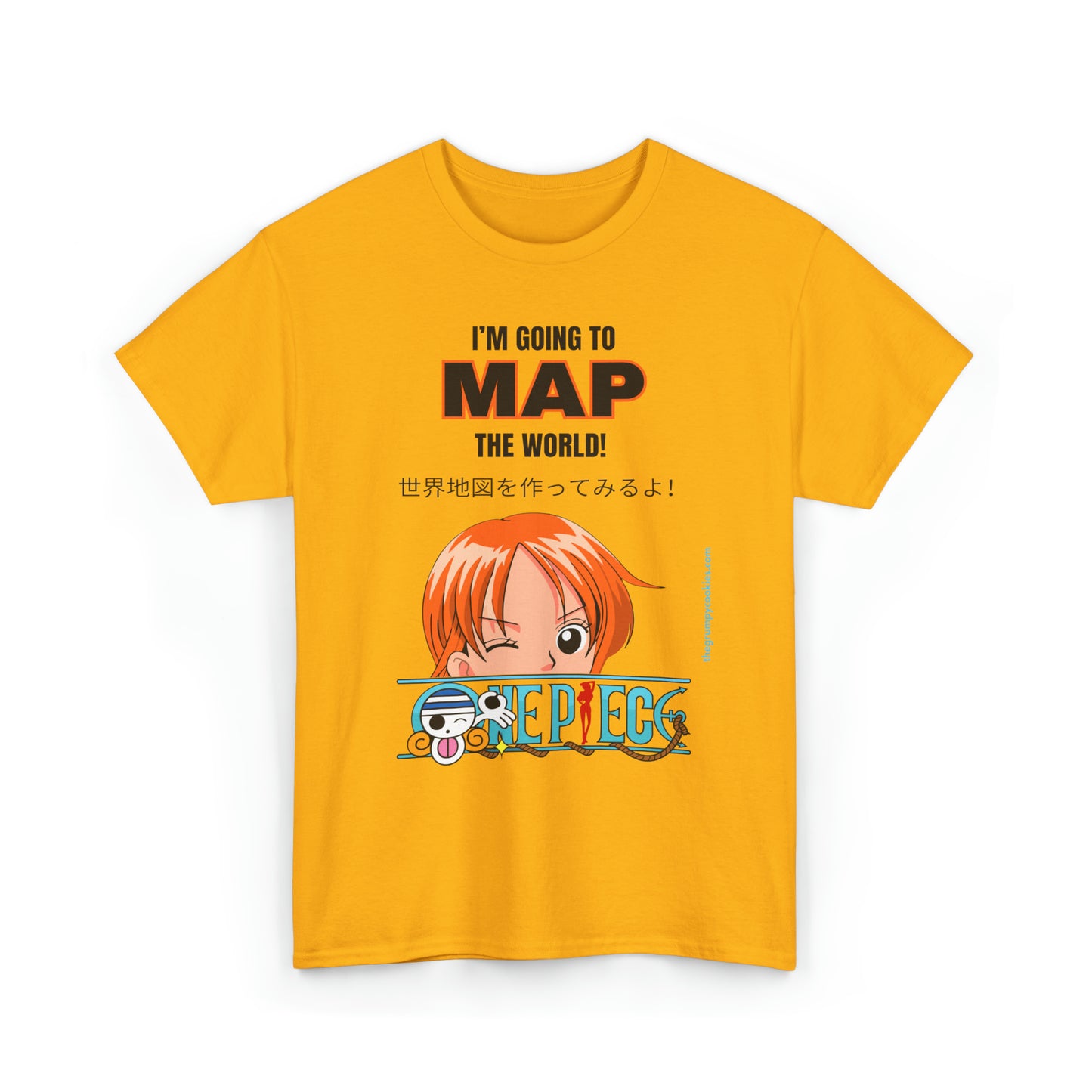 One Piece - Map the World Unisex Heavy Cotton Tee