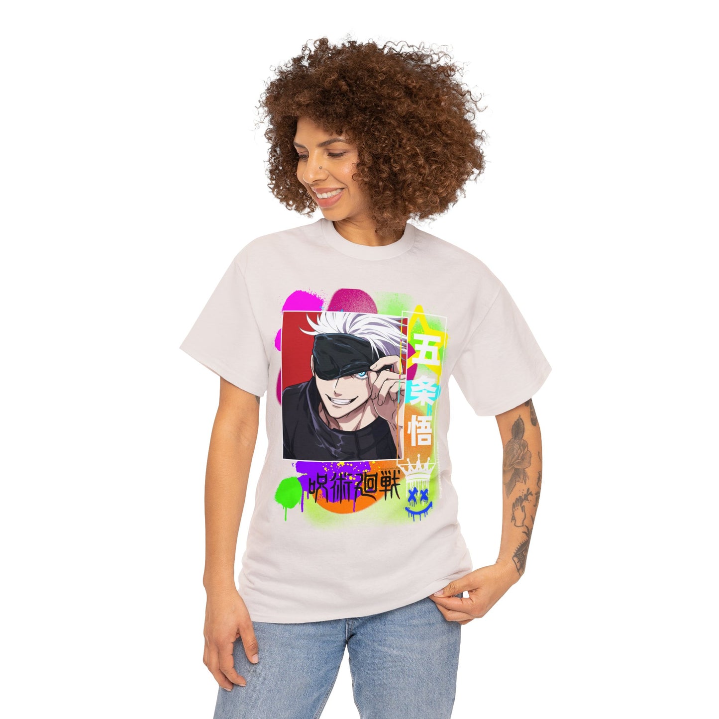 Jujutsu Kaisen - Peekaboo Gojo Unisex Heavy Cotton Tee