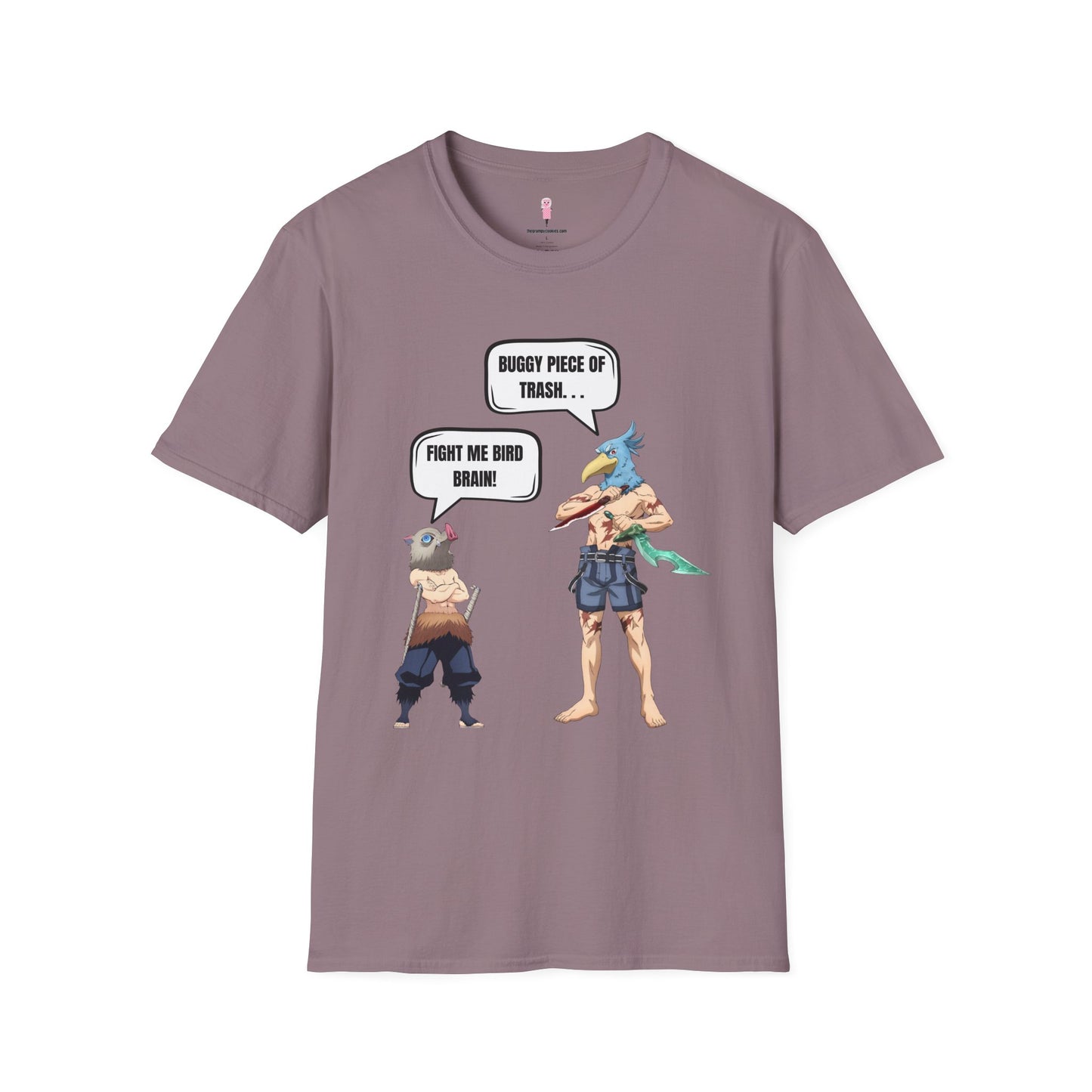 Shangri-la Frontier vs Demon Slayer- Boar Head vs Bird Brain Graphic Tee
