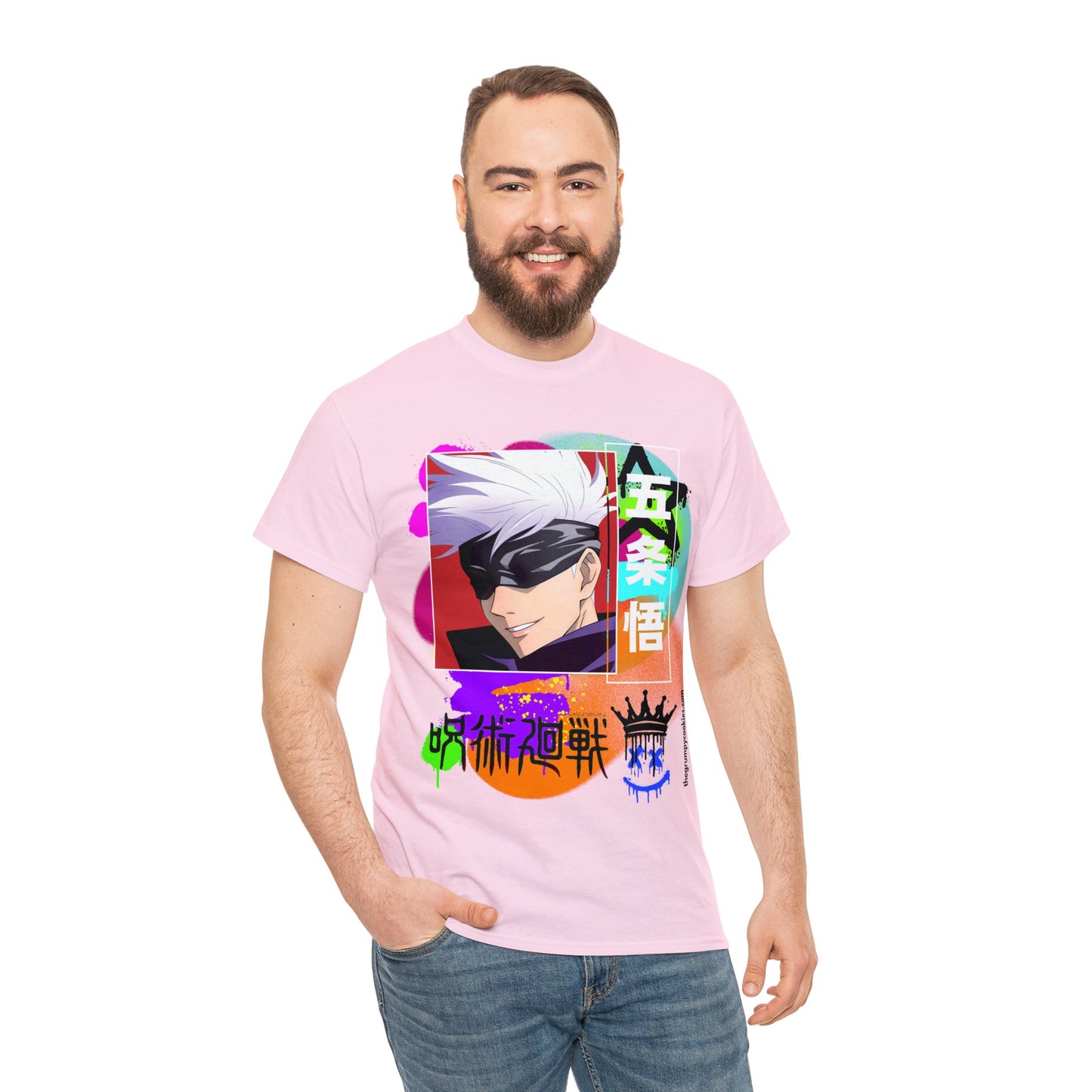 Jujutsu Kaisen - Gojo's Side Smile Unisex Heavy Cotton Tee