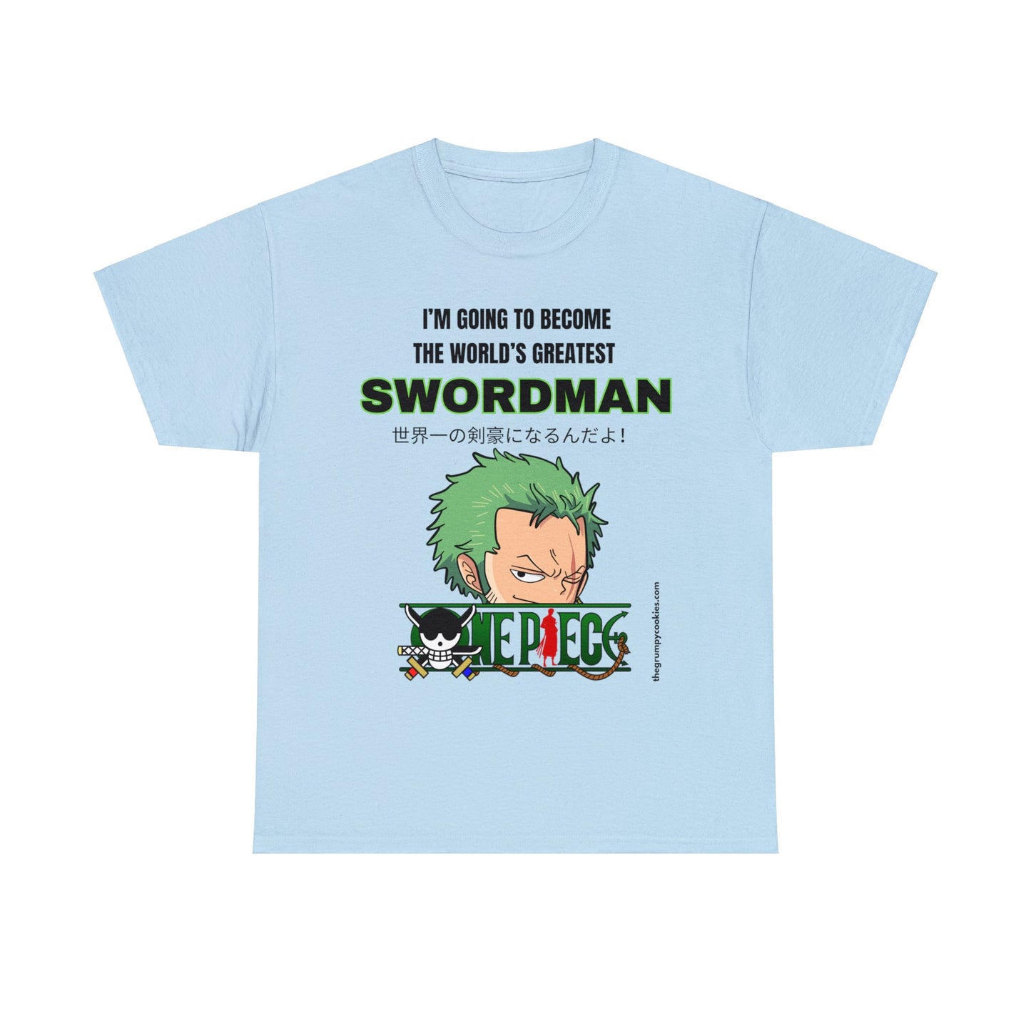 One Piece - World's Greatest Swordsman Unisex Heavy Cotton Tee