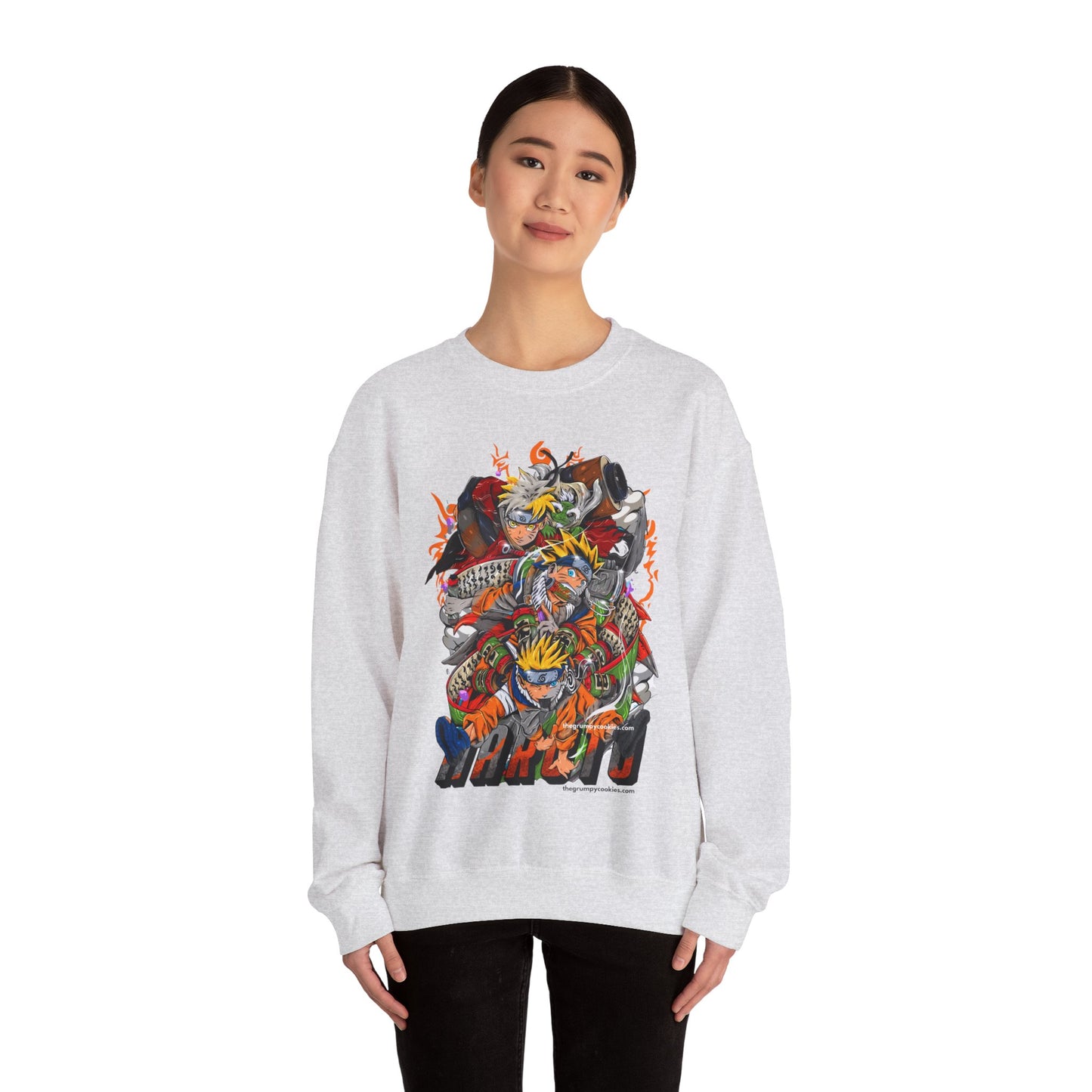 Naruto - The many faces of Naruto Unisex Heavy Blend™ Crewneck Sweatshirt