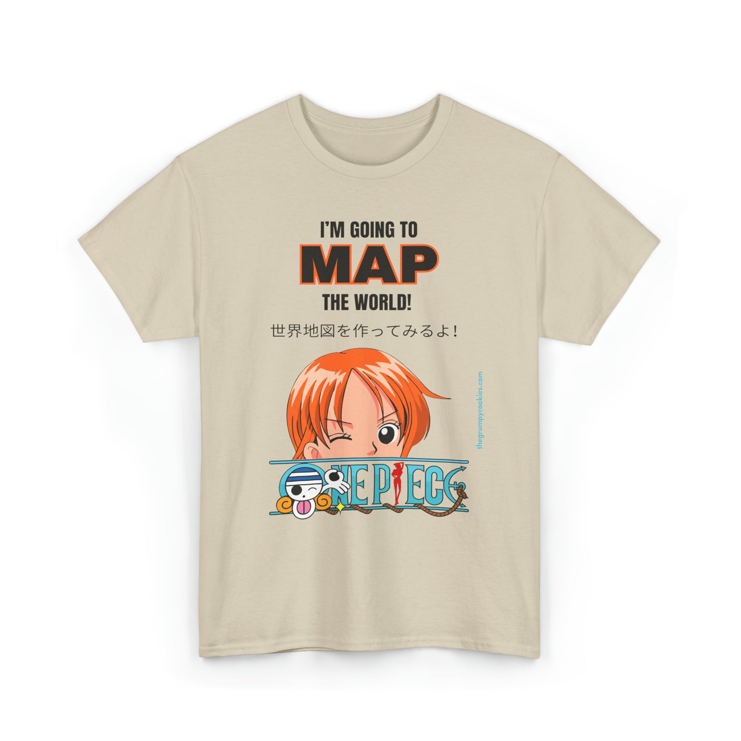 One Piece - Map the World Unisex Heavy Cotton Tee