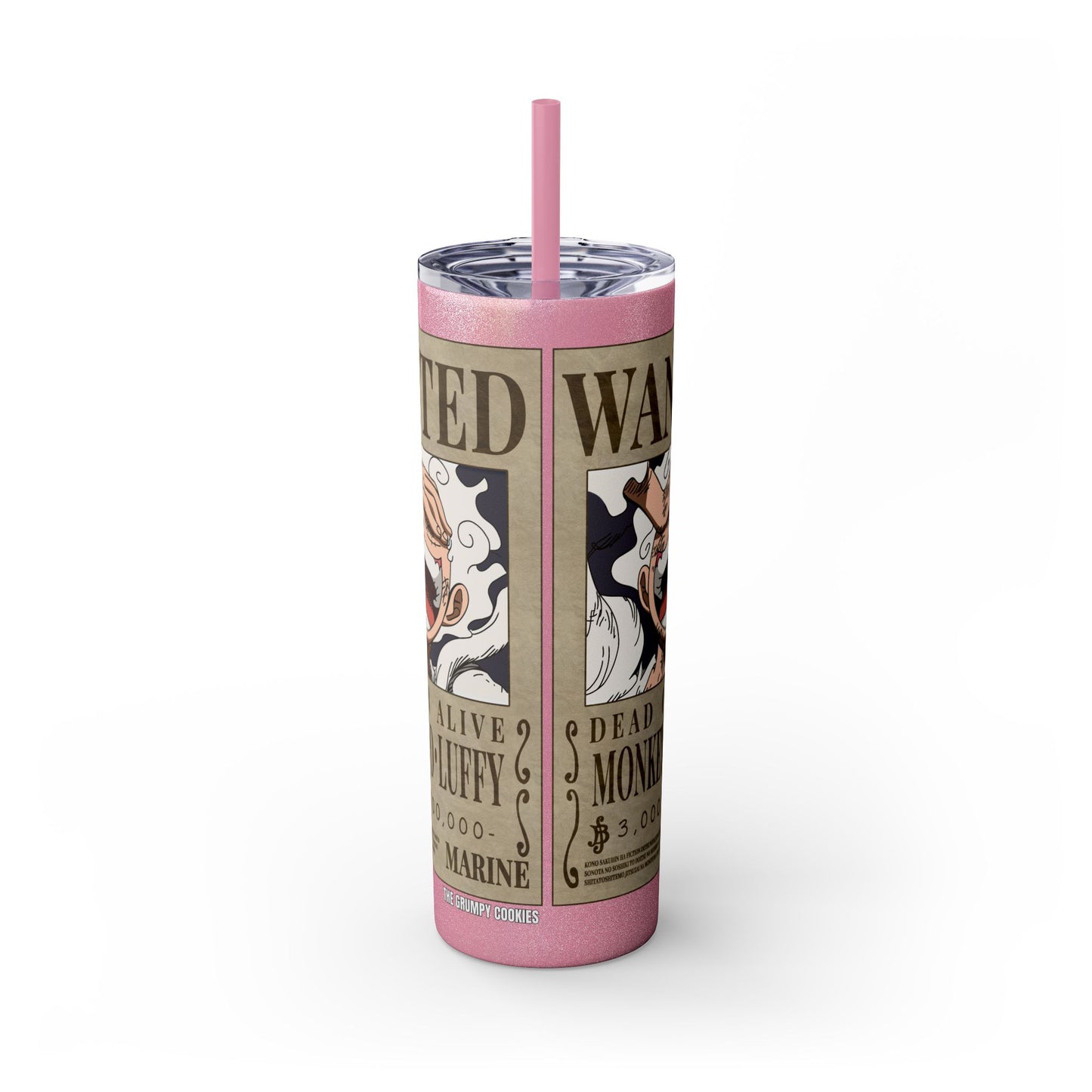 One Piece - Luffy Fifth Gear Skinny Tumbler with Straw, 20oz