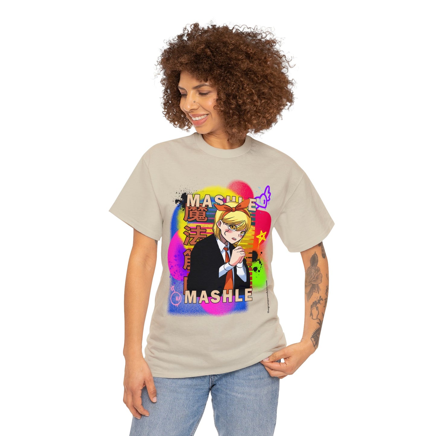 Mashle - Lemon Irvine Graffiti Unisex Heavy Cotton Tee