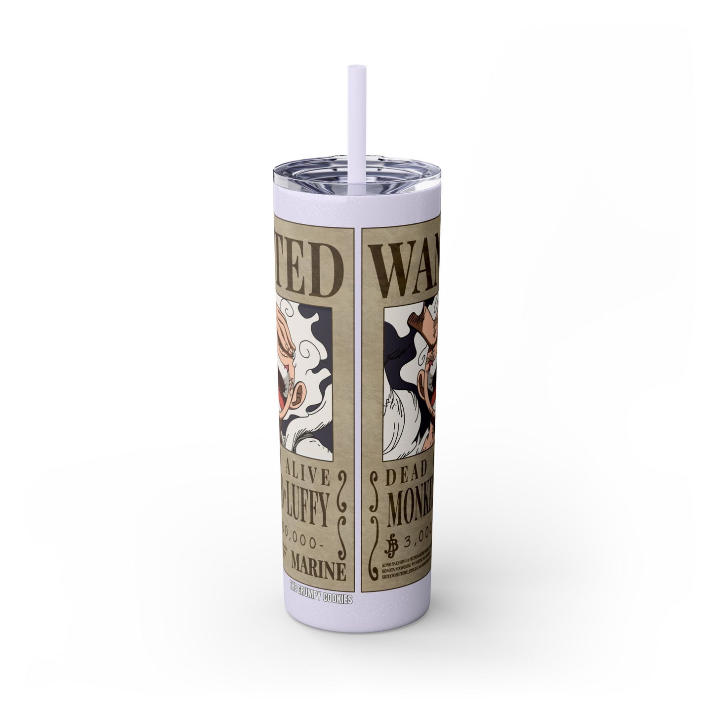 One Piece - Luffy Fifth Gear Skinny Tumbler with Straw, 20oz