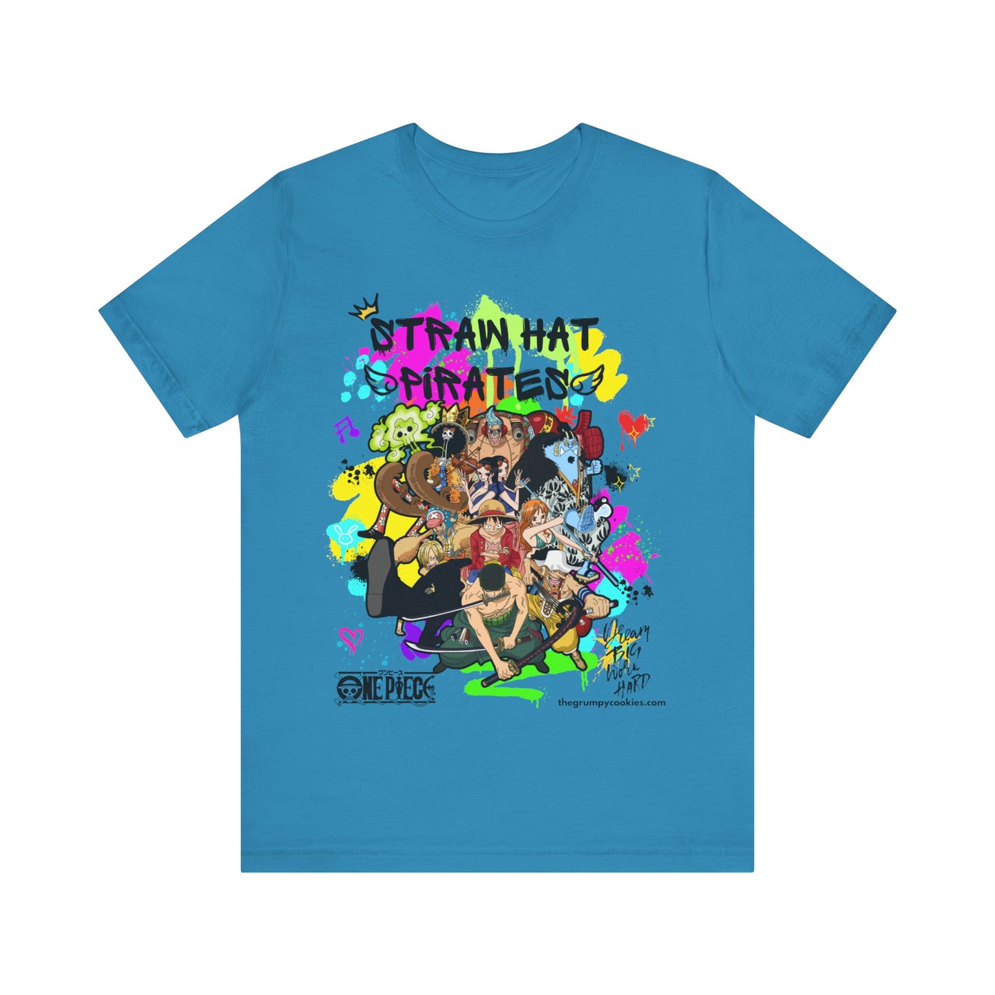 One Piece - Graffiti Straw Hats Unisex Jersey Short Sleeve Tee