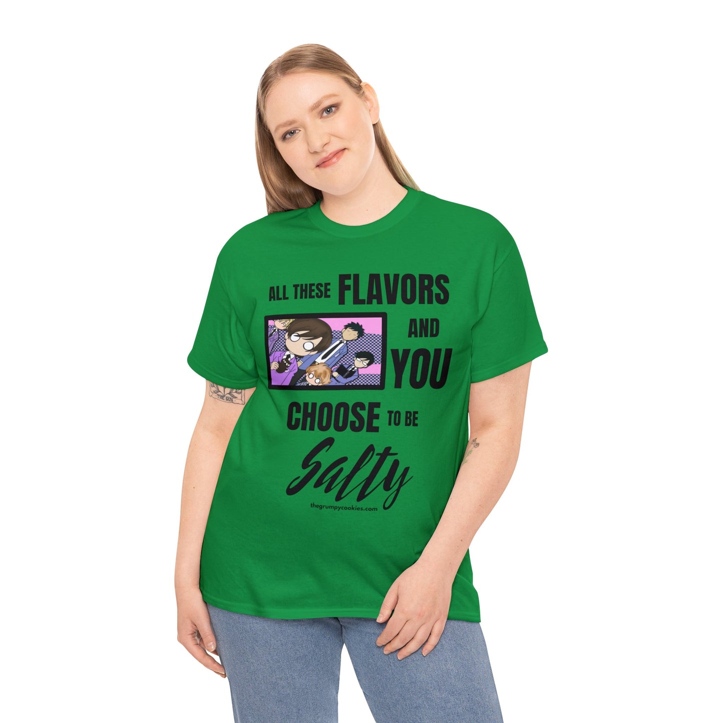 Ouran High School Host Club - Shocked Hosts Choose to Be Salty Unisex Heavy Cotton Tee