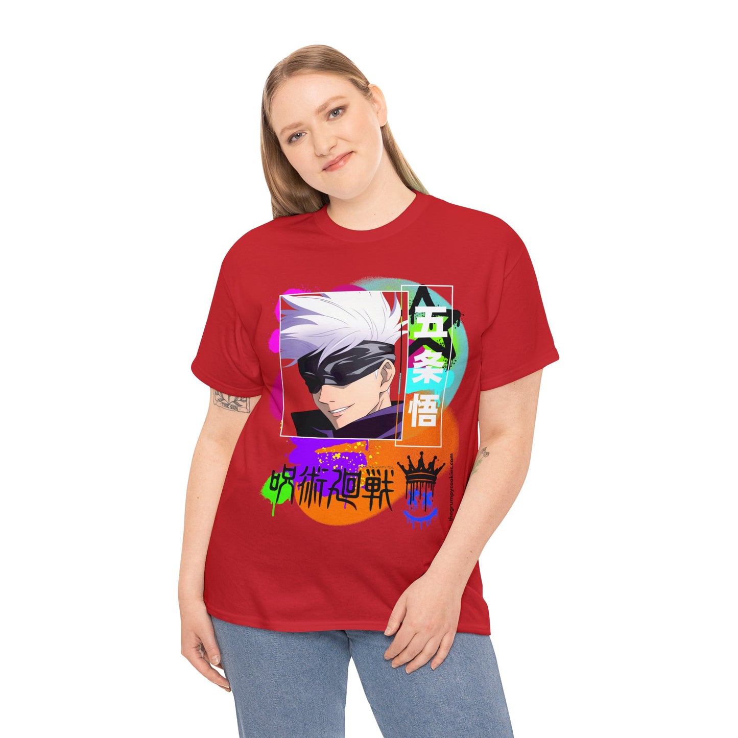 Jujutsu Kaisen - Gojo's Side Smile Unisex Heavy Cotton Tee