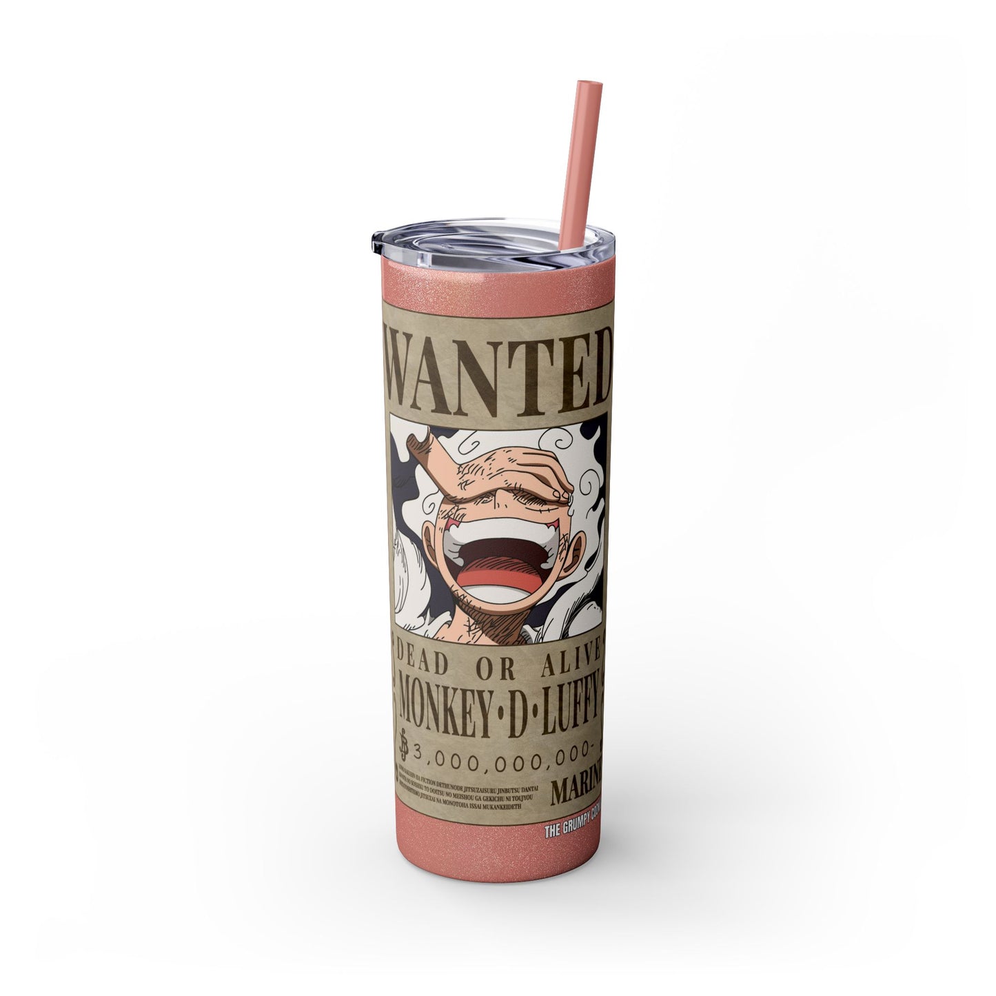 One Piece - Luffy Fifth Gear Skinny Tumbler with Straw, 20oz