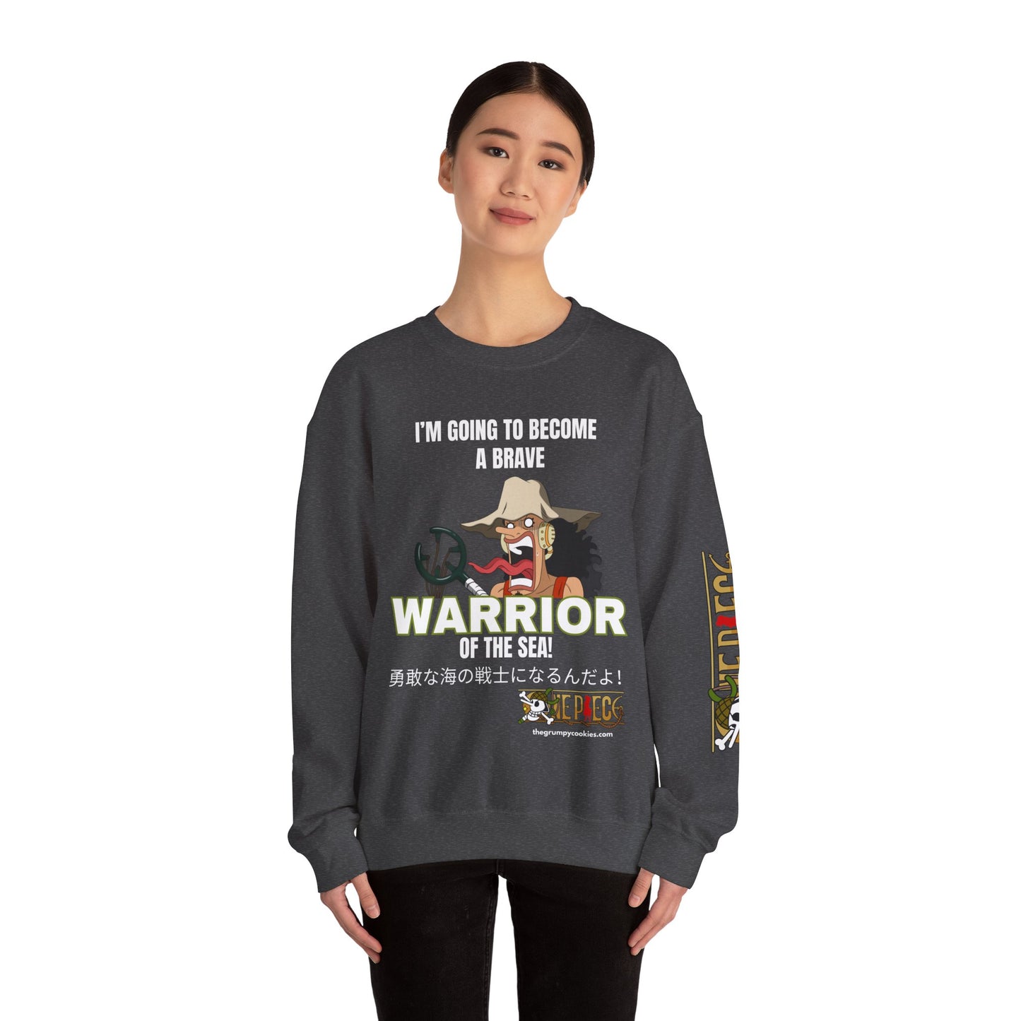 One Piece - Brave-ish Warrior of the Sea Unisex Heavy Blend™ Crewneck Sweatshirt