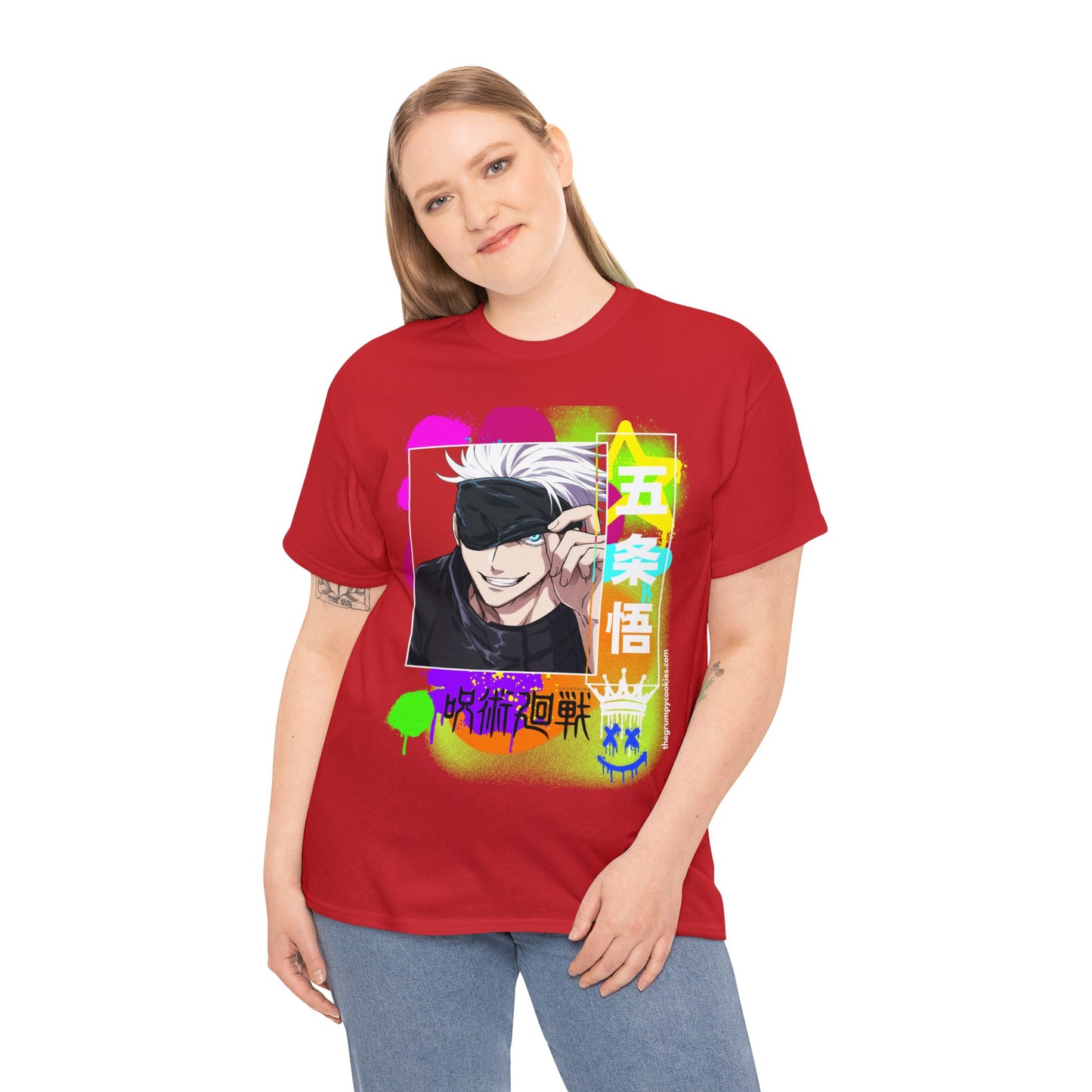 Jujutsu Kaisen - Peekaboo Gojo Unisex Heavy Cotton Tee