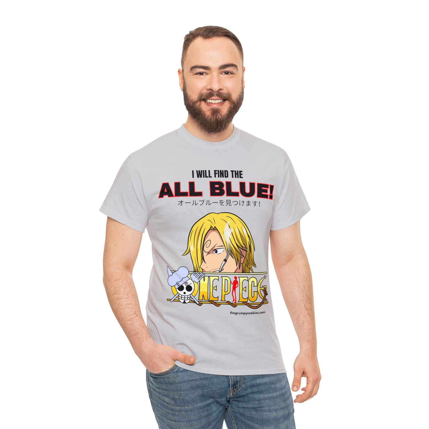 One Piece - Find the All Blue Unisex Heavy Cotton Tee