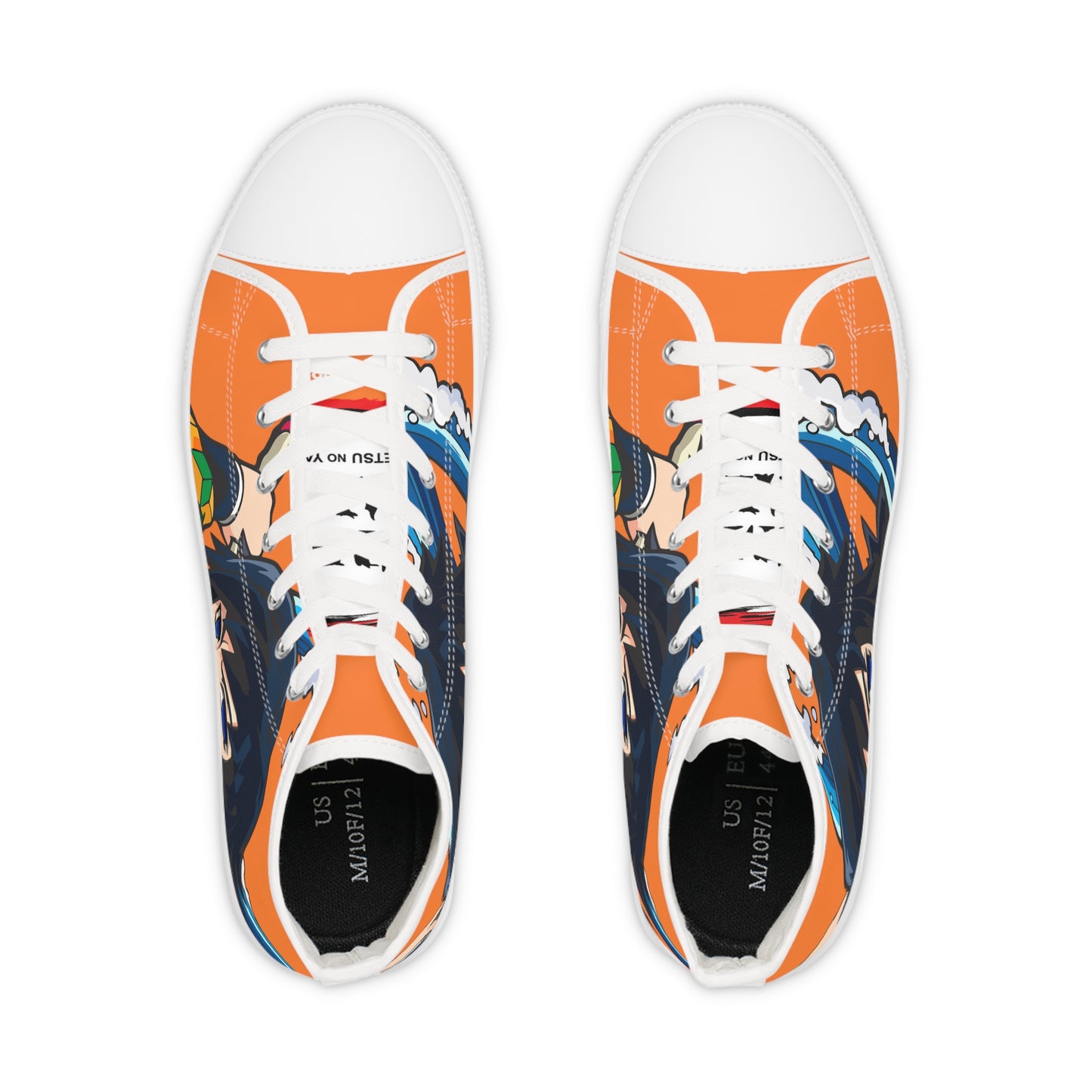 Demon Slayer - Few Words Tomioka Men's High Top Orange Sneakers