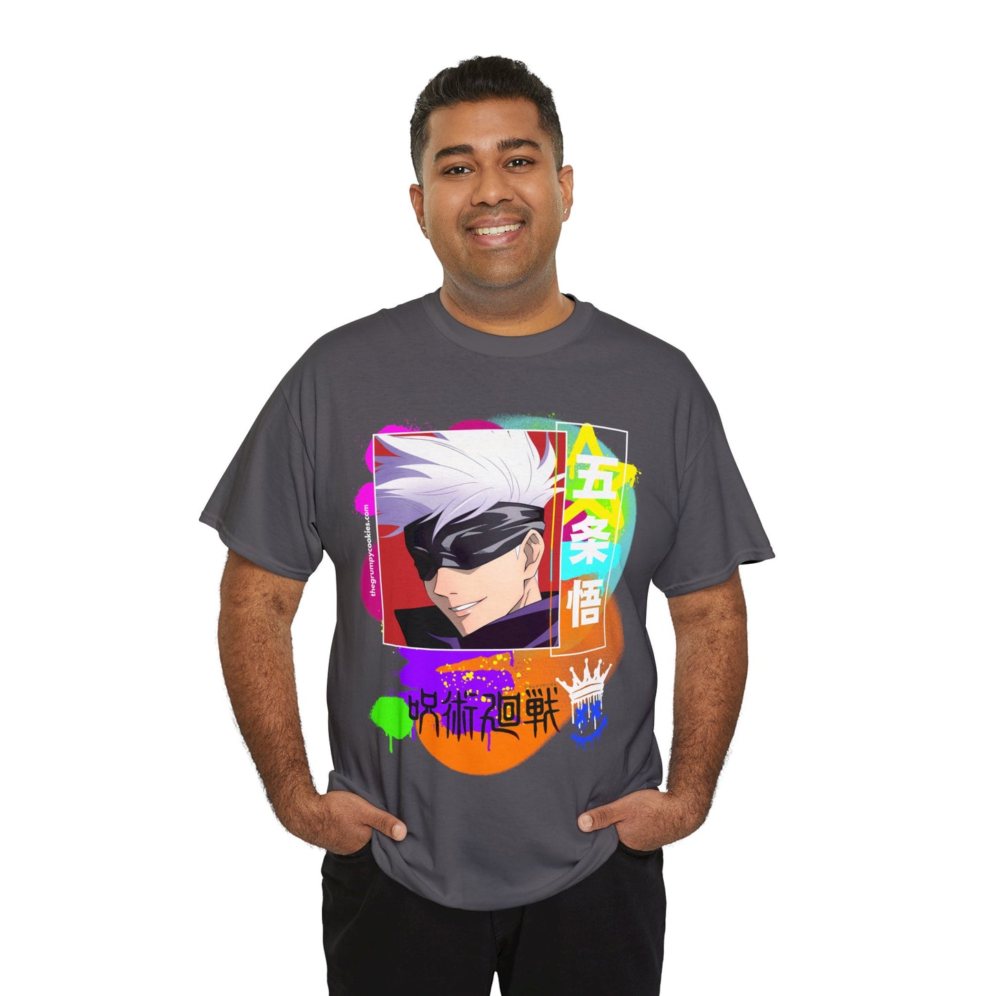 Jujutsu Kaisen - Gojo's Side Smile Unisex Heavy Cotton Tee