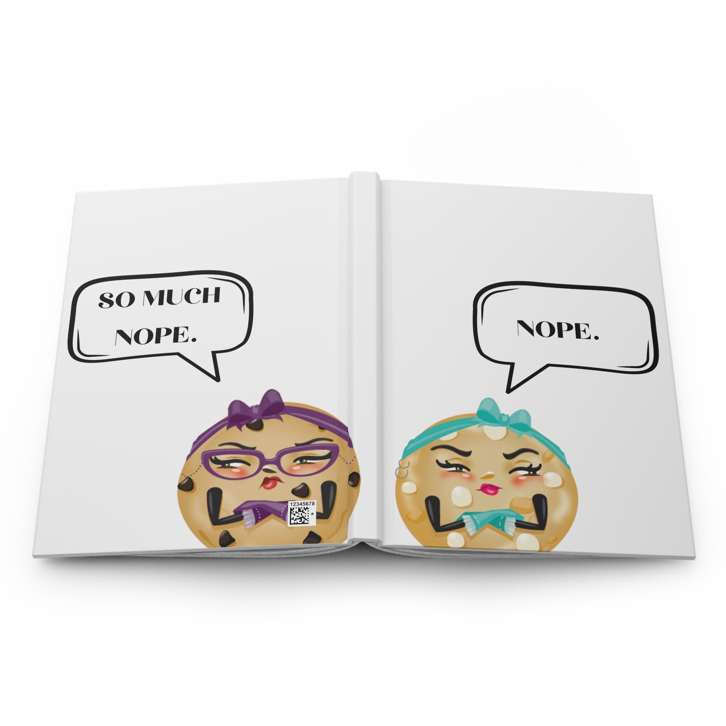 Nope White Hardcover Journal