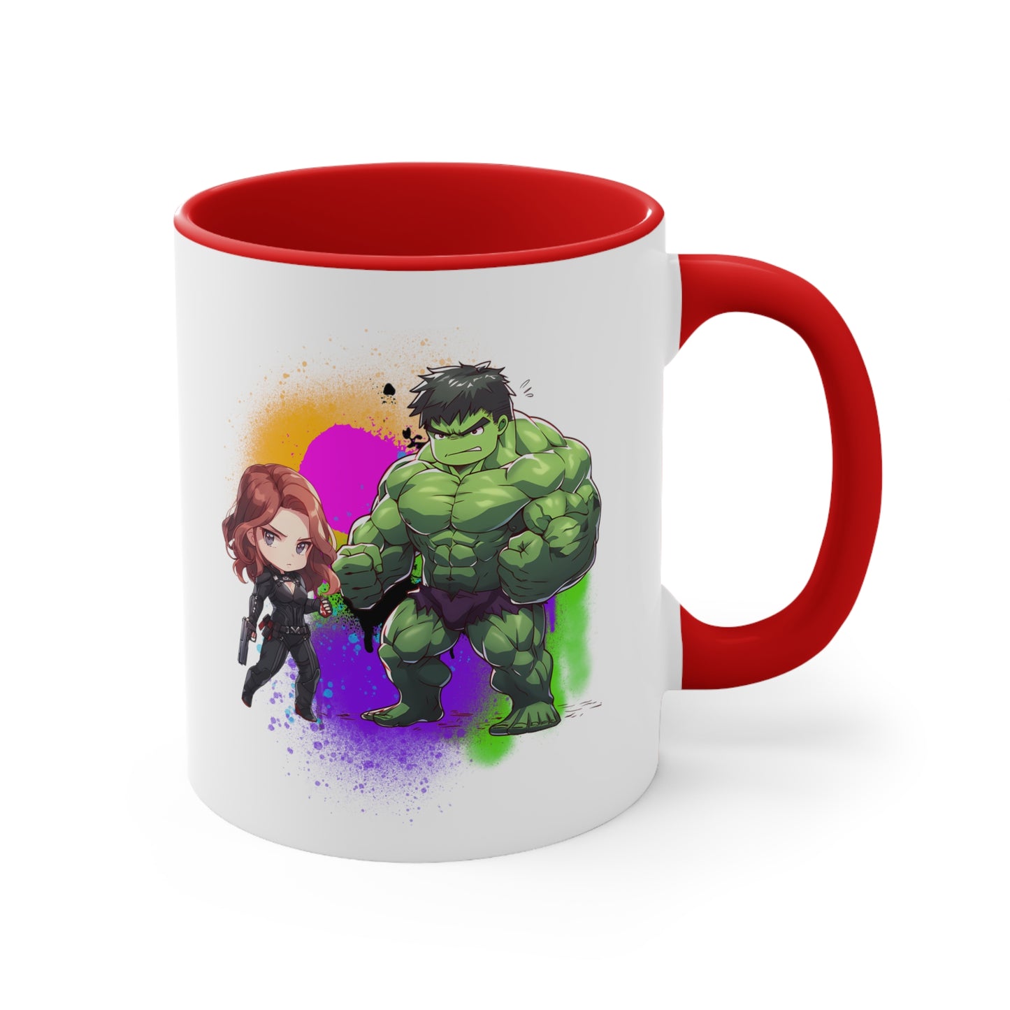 Marvel - Hulk Loves Black Widow Accent Coffee Mug, 11oz
