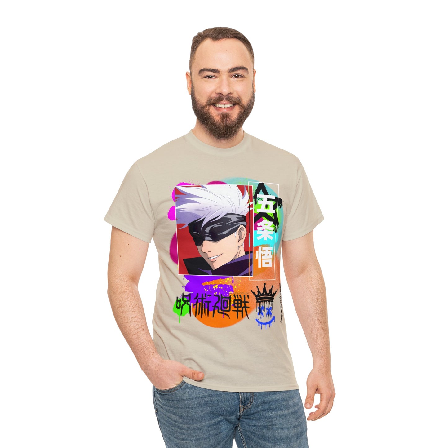 Jujutsu Kaisen - Gojo's Side Smile Unisex Heavy Cotton Tee