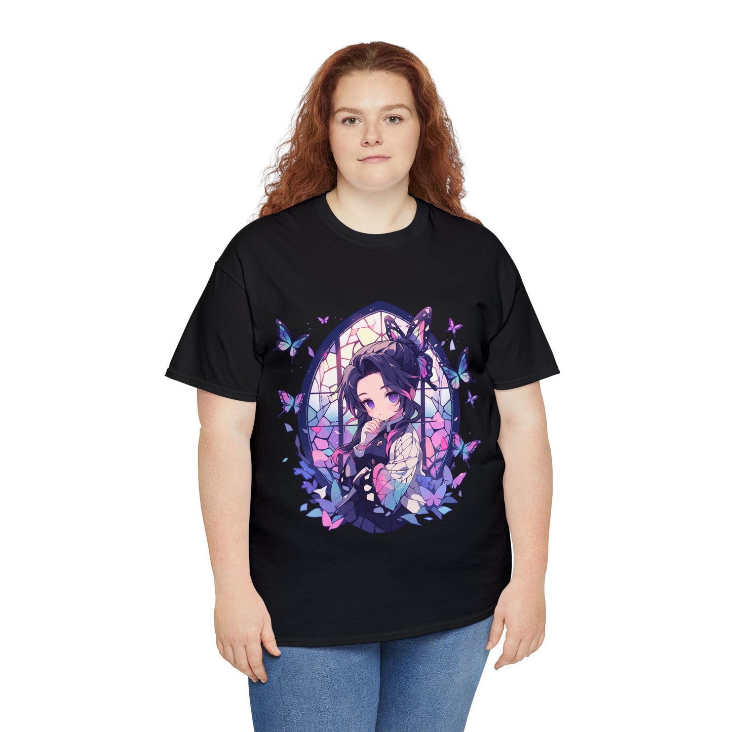 Demon Slayer - Stained Glass Shinobu Kocho Series Unisex Heavy Cotton Tee
