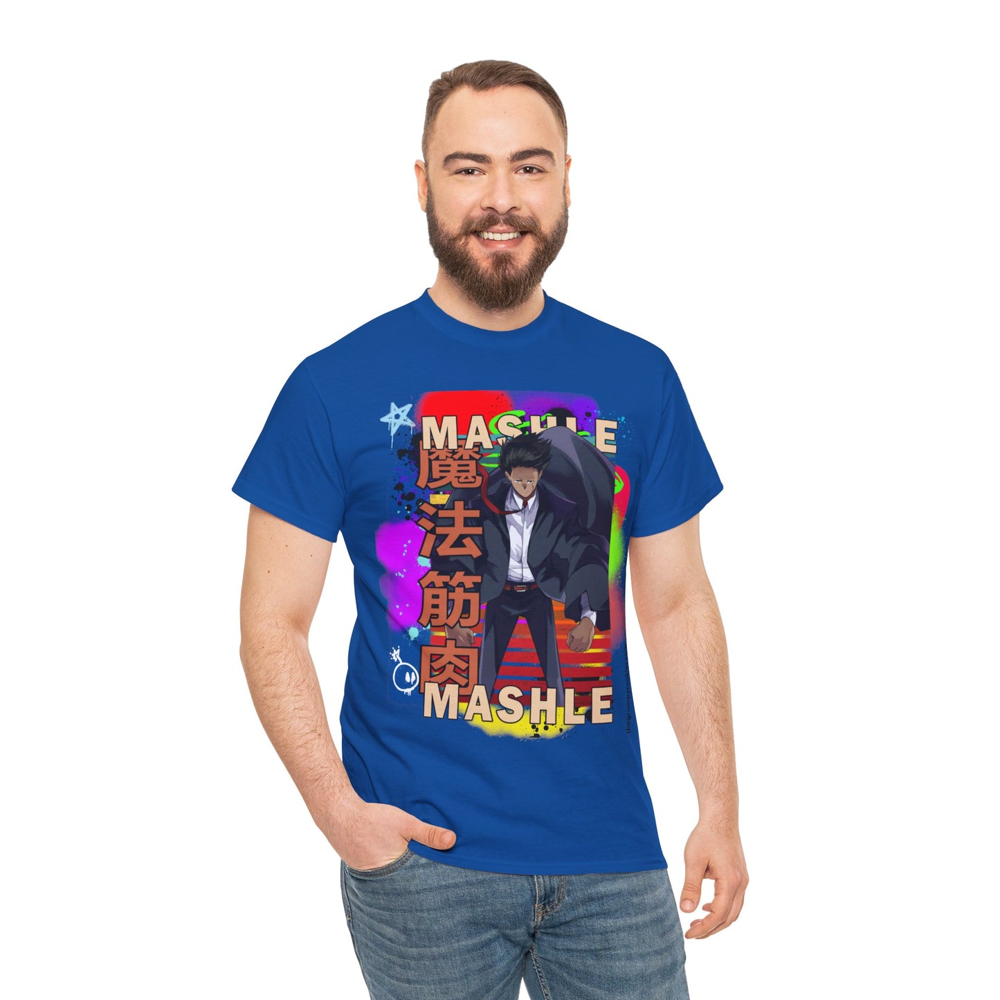 Mashle - Mash Burnedead Graffiti Unisex Heavy Cotton Tee