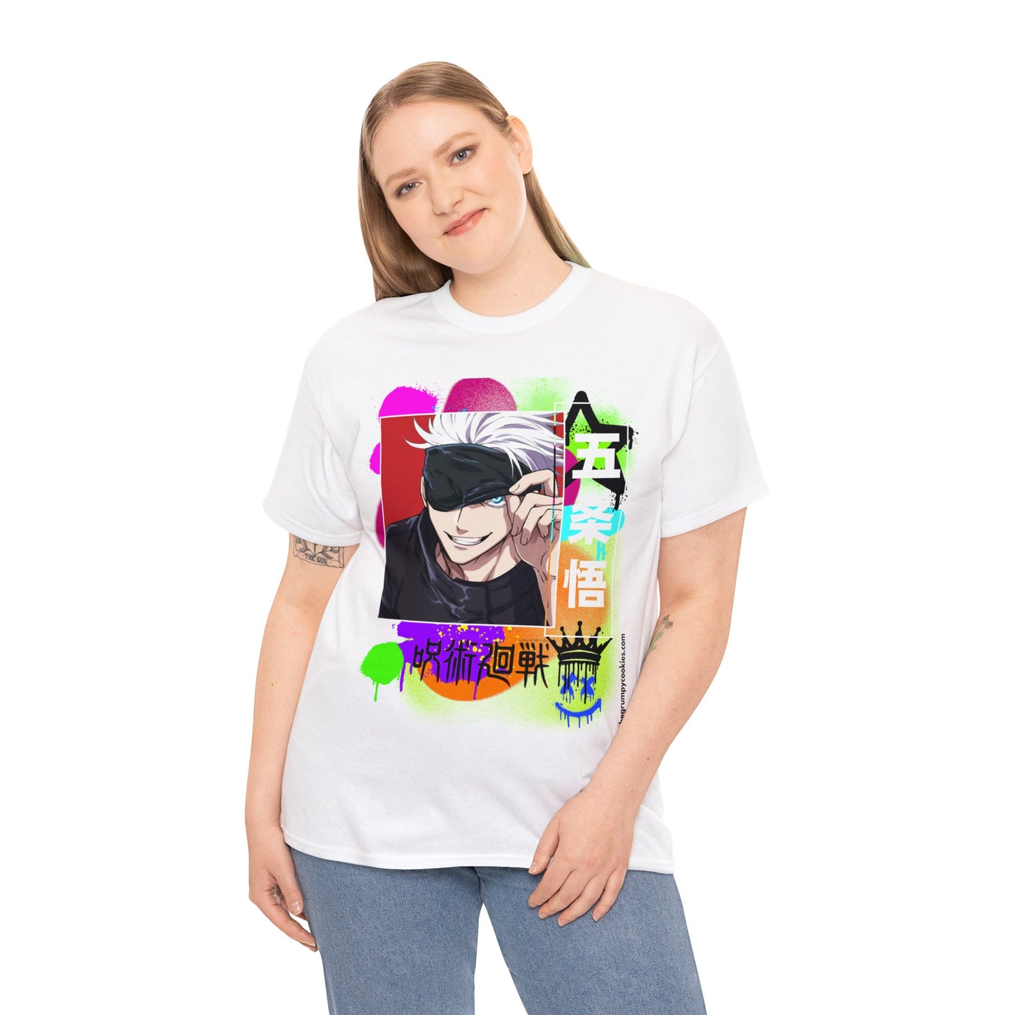Jujutsu Kaisen - Peekaboo Gojo Unisex Heavy Cotton Tee