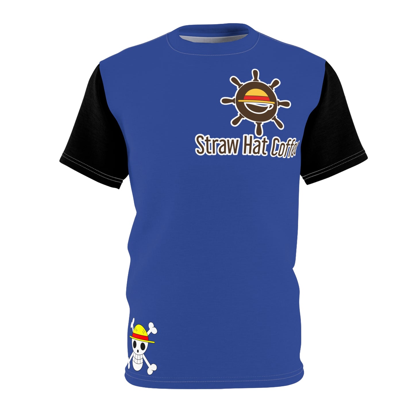 Straw Hat Coffee - Blue Team Crew Tee Unisex Cut & Sew Tee