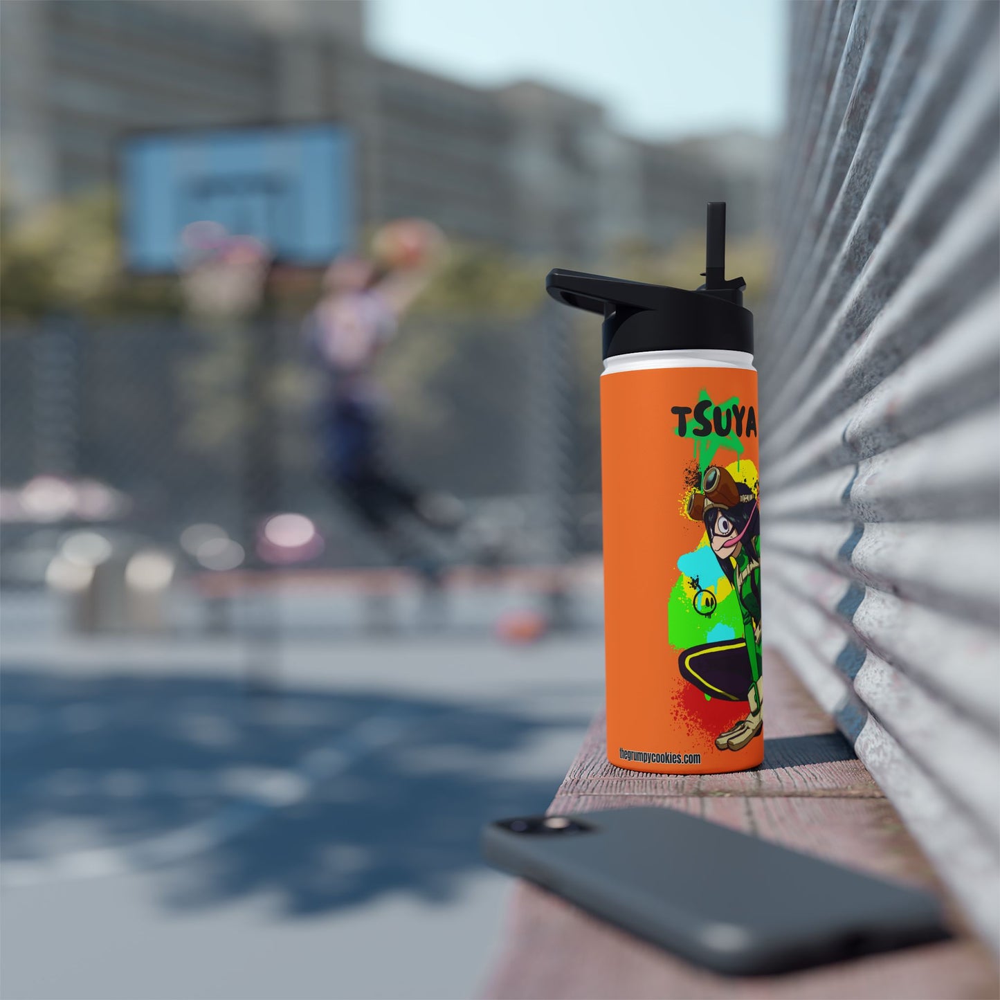 My Hero Academia - Graffiti Tsuya Stainless Steel Water Bottle, Standard Lid