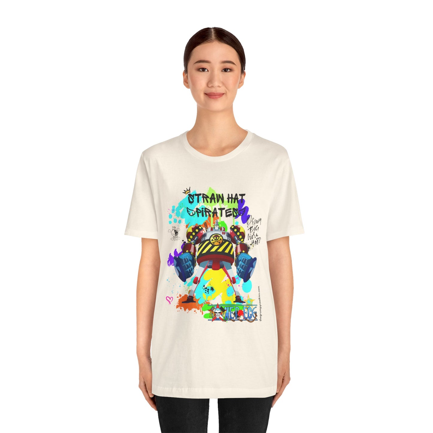 One Piece - Graffiti General Franky Unisex Jersey Short Sleeve Tee