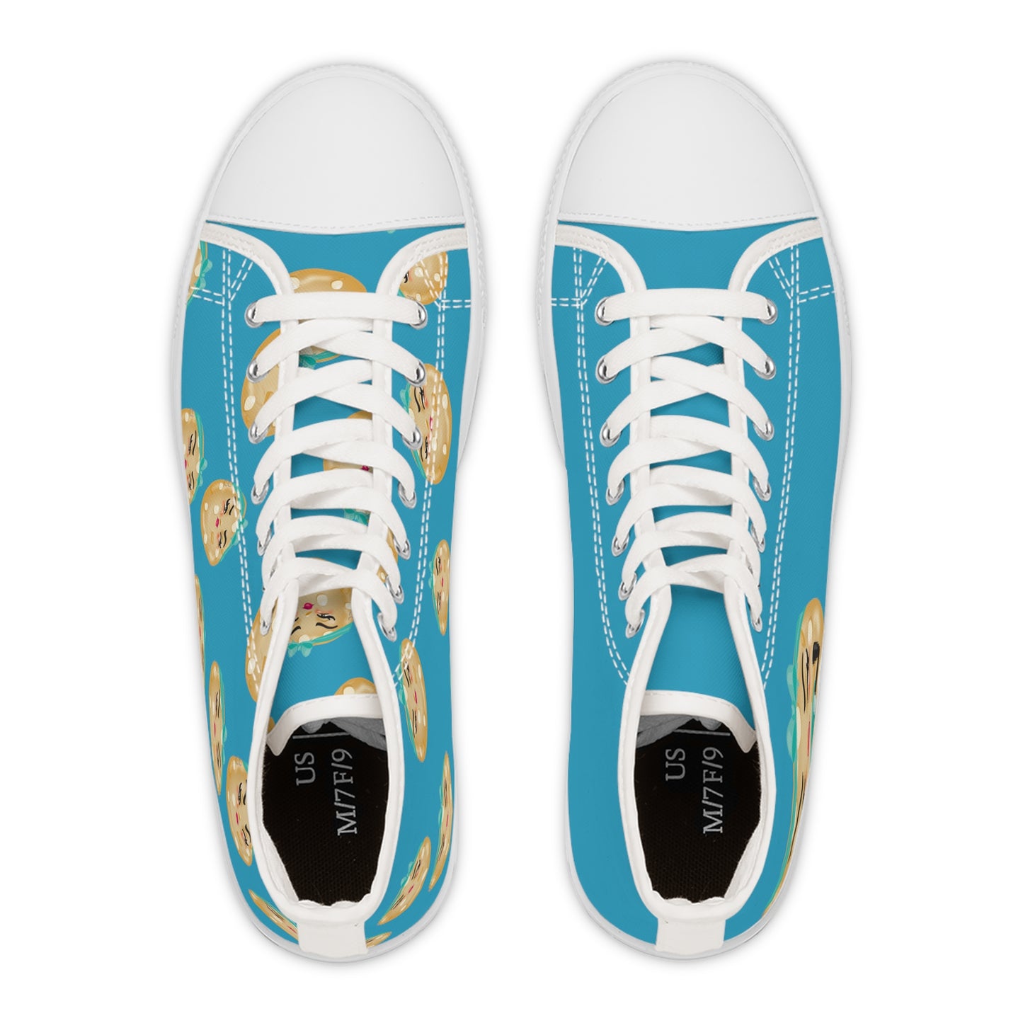 The Erica High Top Teal Sneaker