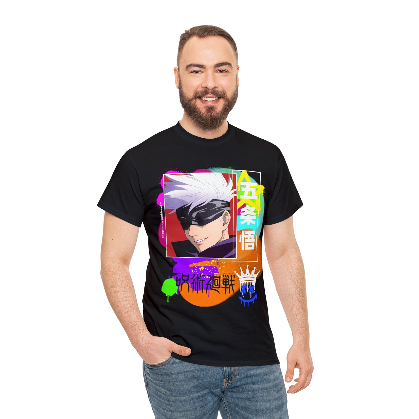 Jujutsu Kaisen - Gojo's Side Smile Unisex Heavy Cotton Tee