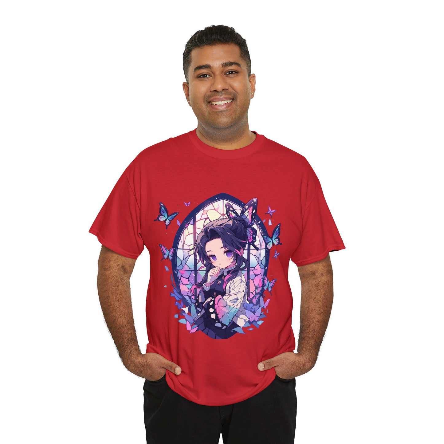 Demon Slayer - Stained Glass Shinobu Kocho Series Unisex Heavy Cotton Tee
