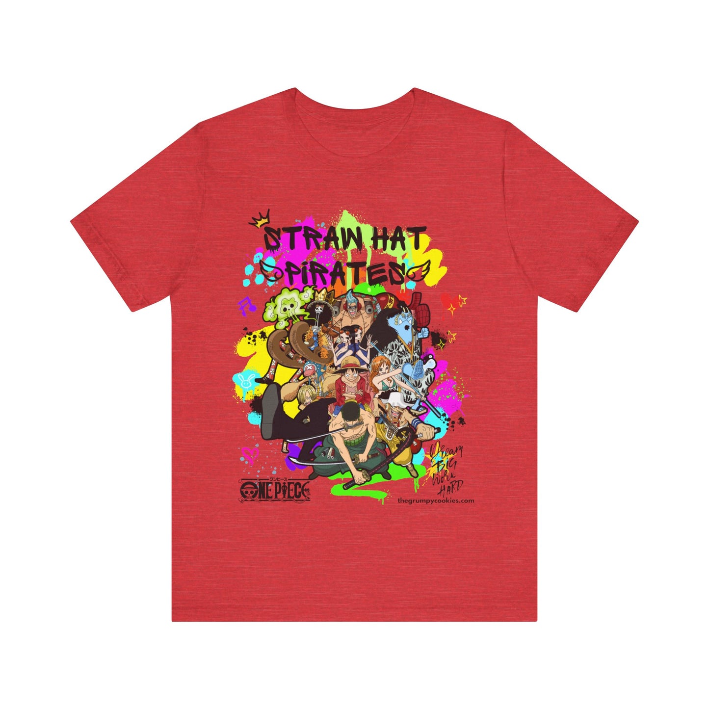 One Piece - Graffiti Straw Hats Unisex Jersey Short Sleeve Tee