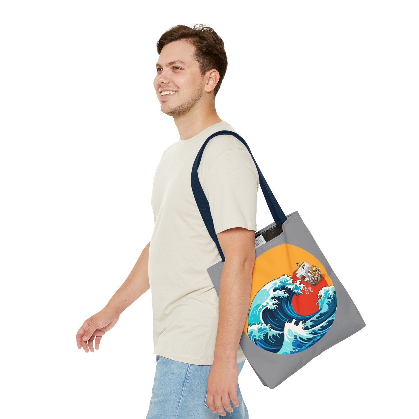 One Piece - Riding the Wave Grey Tote Bag