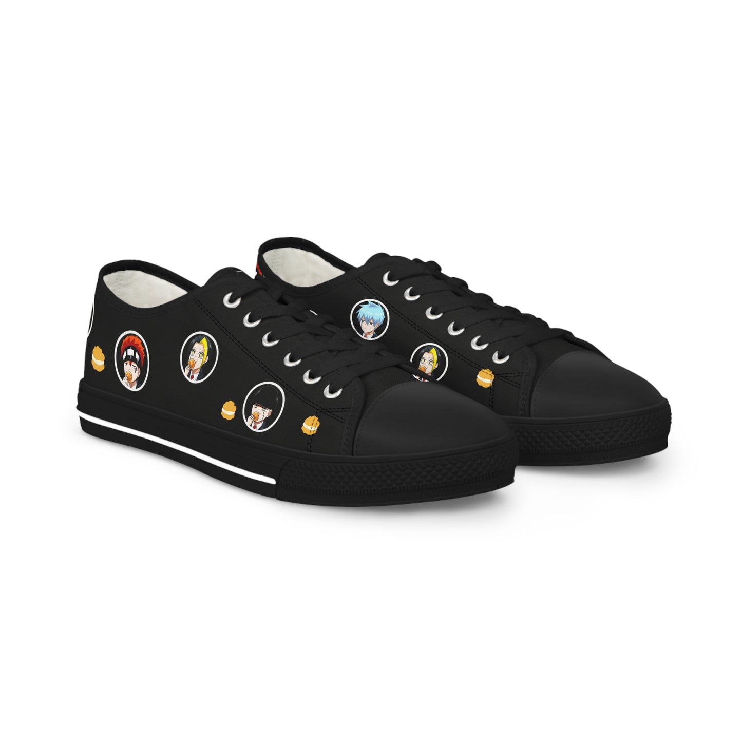 Mashle - 3 Outta 4 Ain't Bad Men's Black Low Top Sneakers