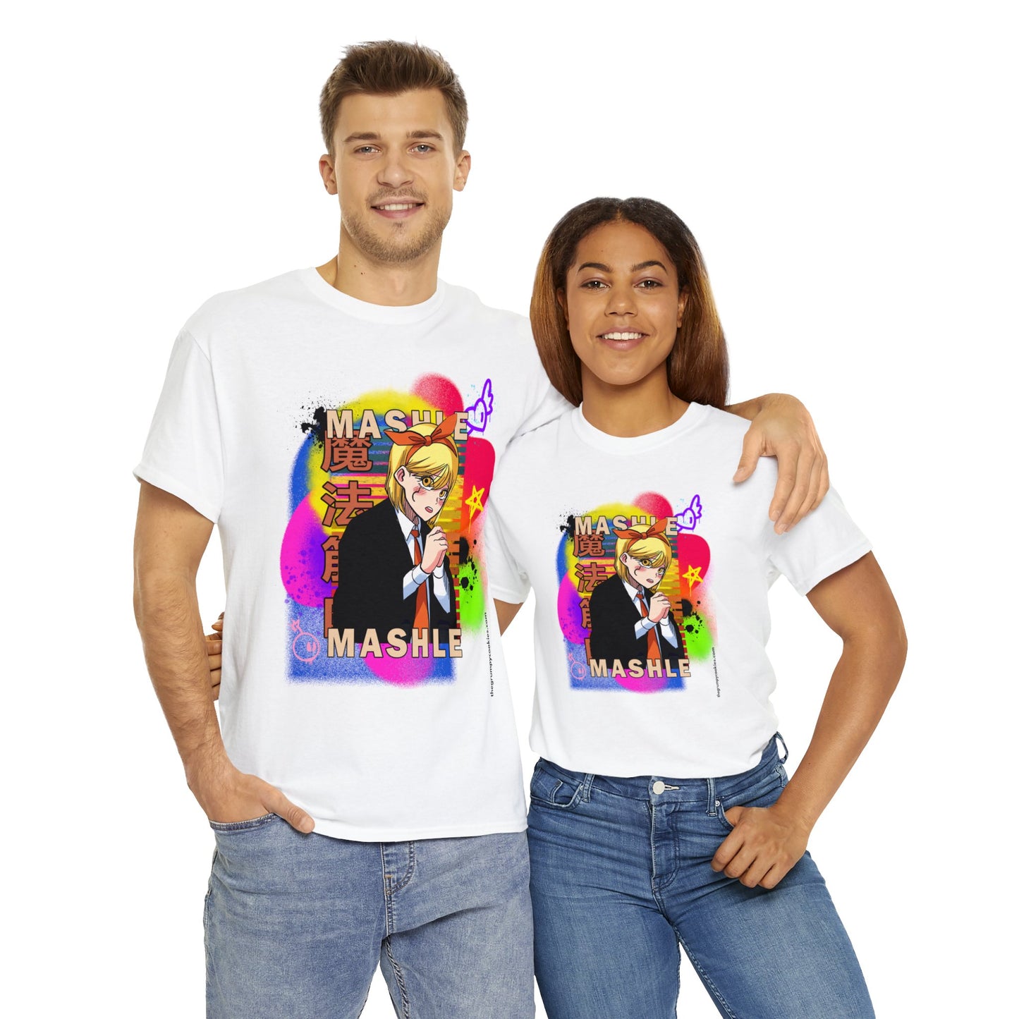Mashle - Lemon Irvine Graffiti Unisex Heavy Cotton Tee