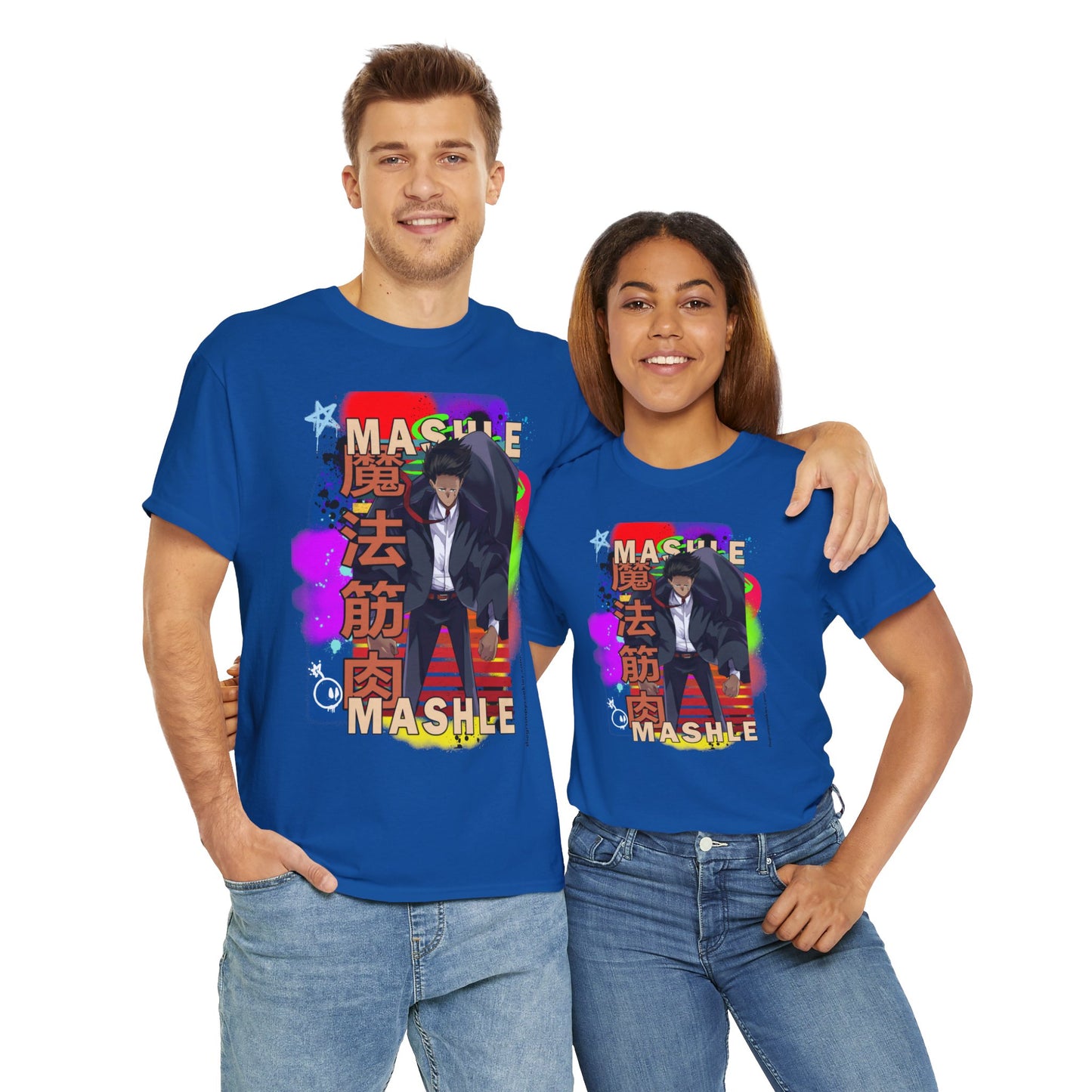 Mashle - Mash Burnedead Graffiti Unisex Heavy Cotton Tee