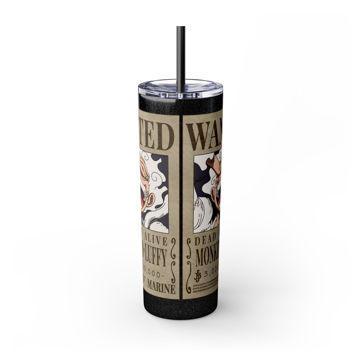 One Piece - Luffy Fifth Gear Skinny Tumbler with Straw, 20oz